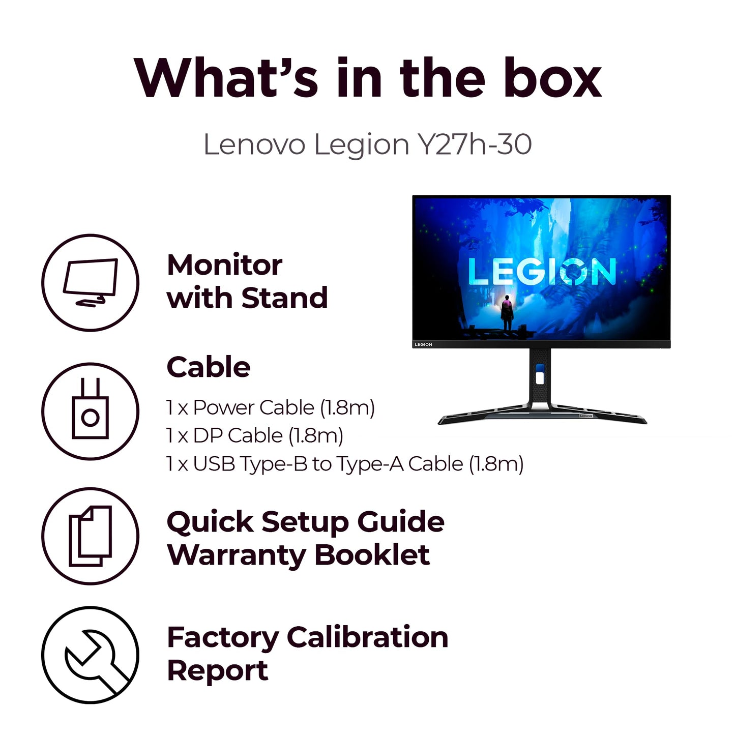 - Lenovo Legion Y27h-30 27 Inch Gaming Monitor | PS, Xbox, PC Screen -