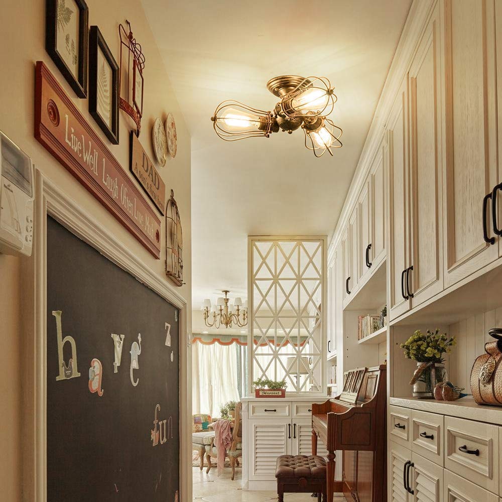 - Luling Vintage Ceiling Light | Industrial | Rustic Ceiling Light -