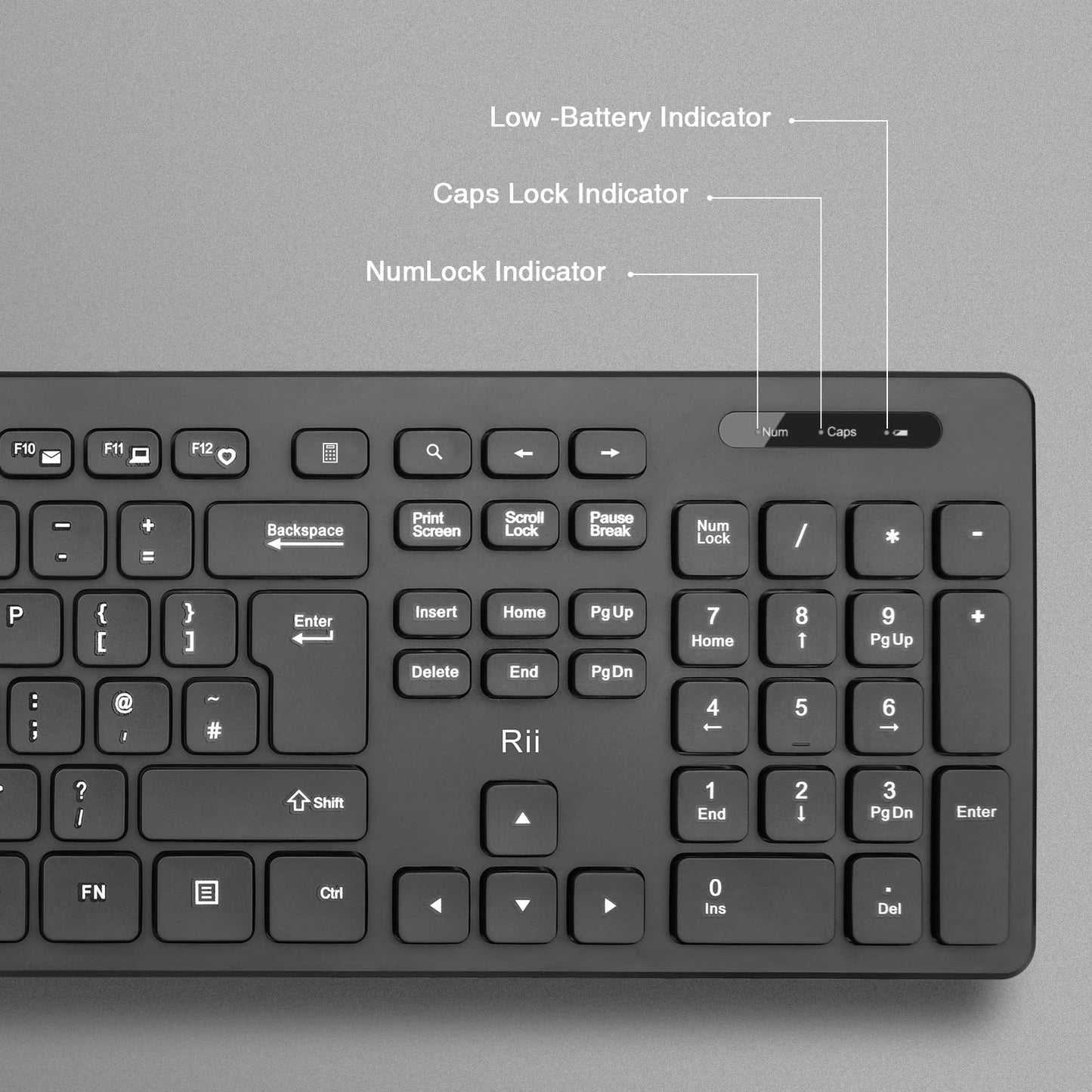 - Wireless keyboard and Mouse Set,Rii RK200 Standard Full Size Wireless Keyboard and Mouse