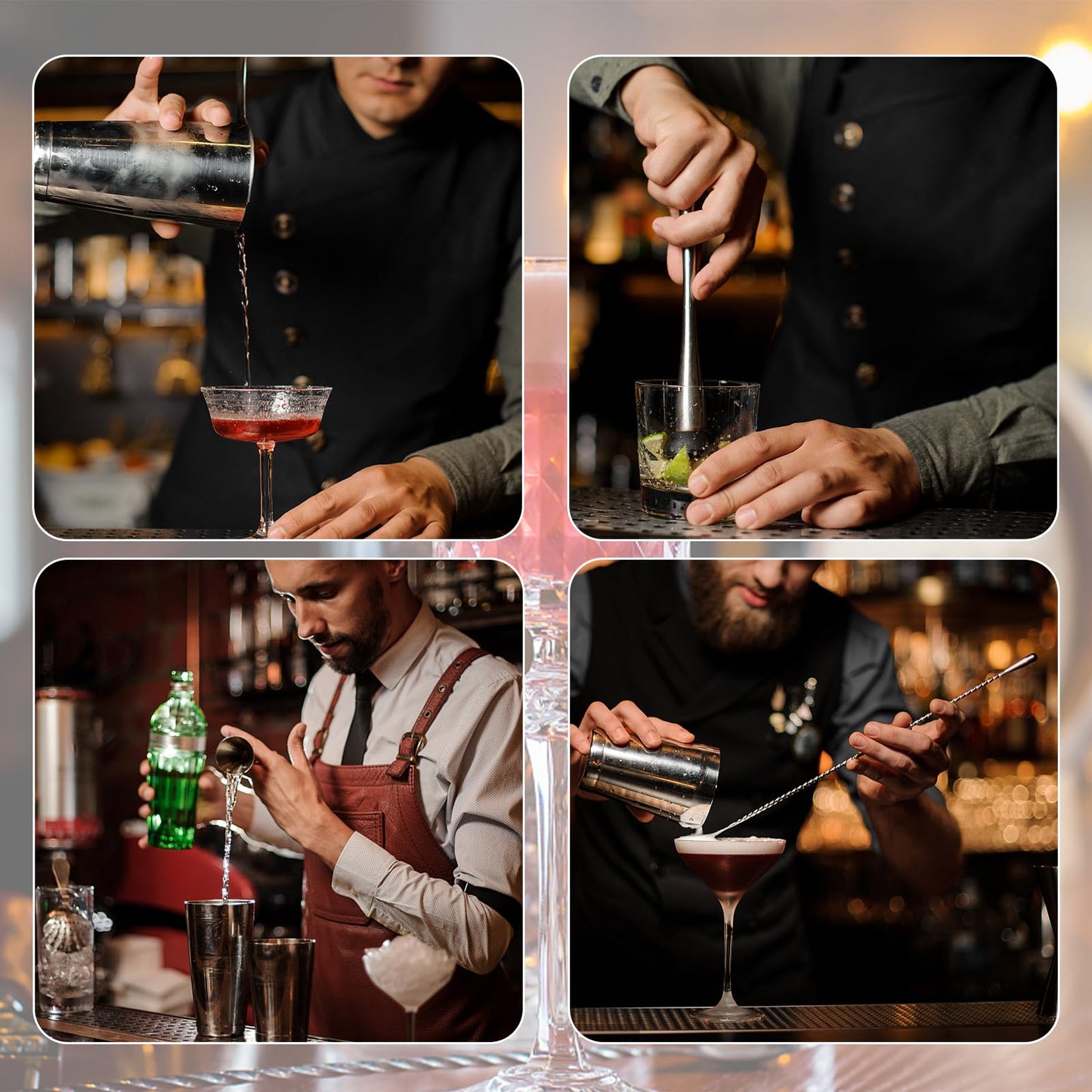 - Gabrella Cocktail Shakers Set | 23PCS Cocktail Set | Cocktail Making Kit -