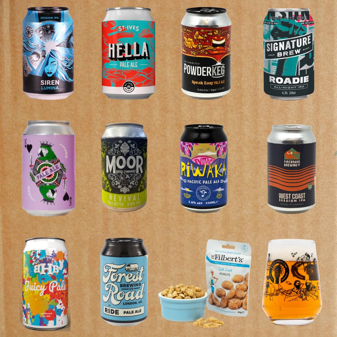 - Premium IPA/Pale Ale Cheers Dad Beer Gift Hamper | 10 Independent Craft Beers -