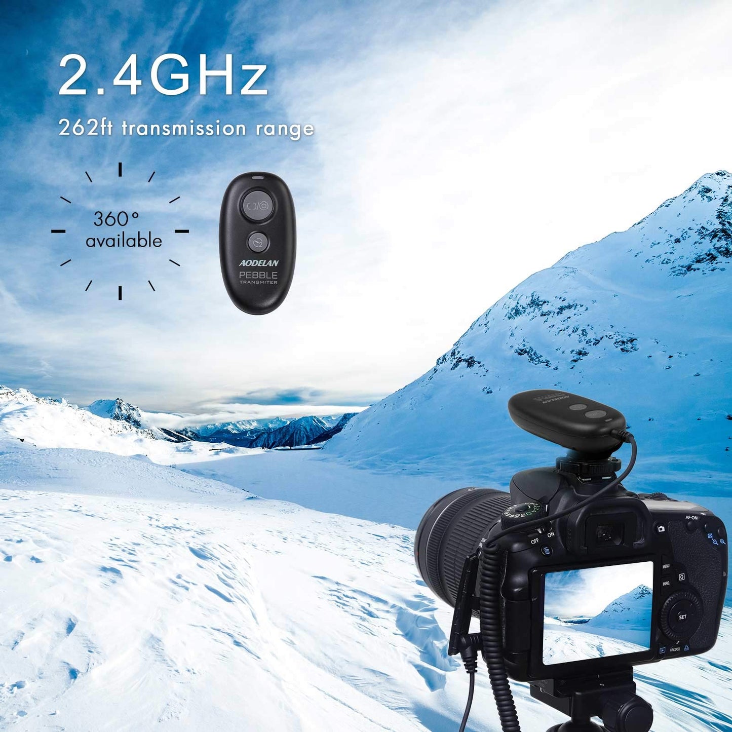 AODELAN Wireless Shutter Release Remote Control for Nikon D5600 D7200 D7500 Z6 Z7 D800 D850 Coolpix P1000