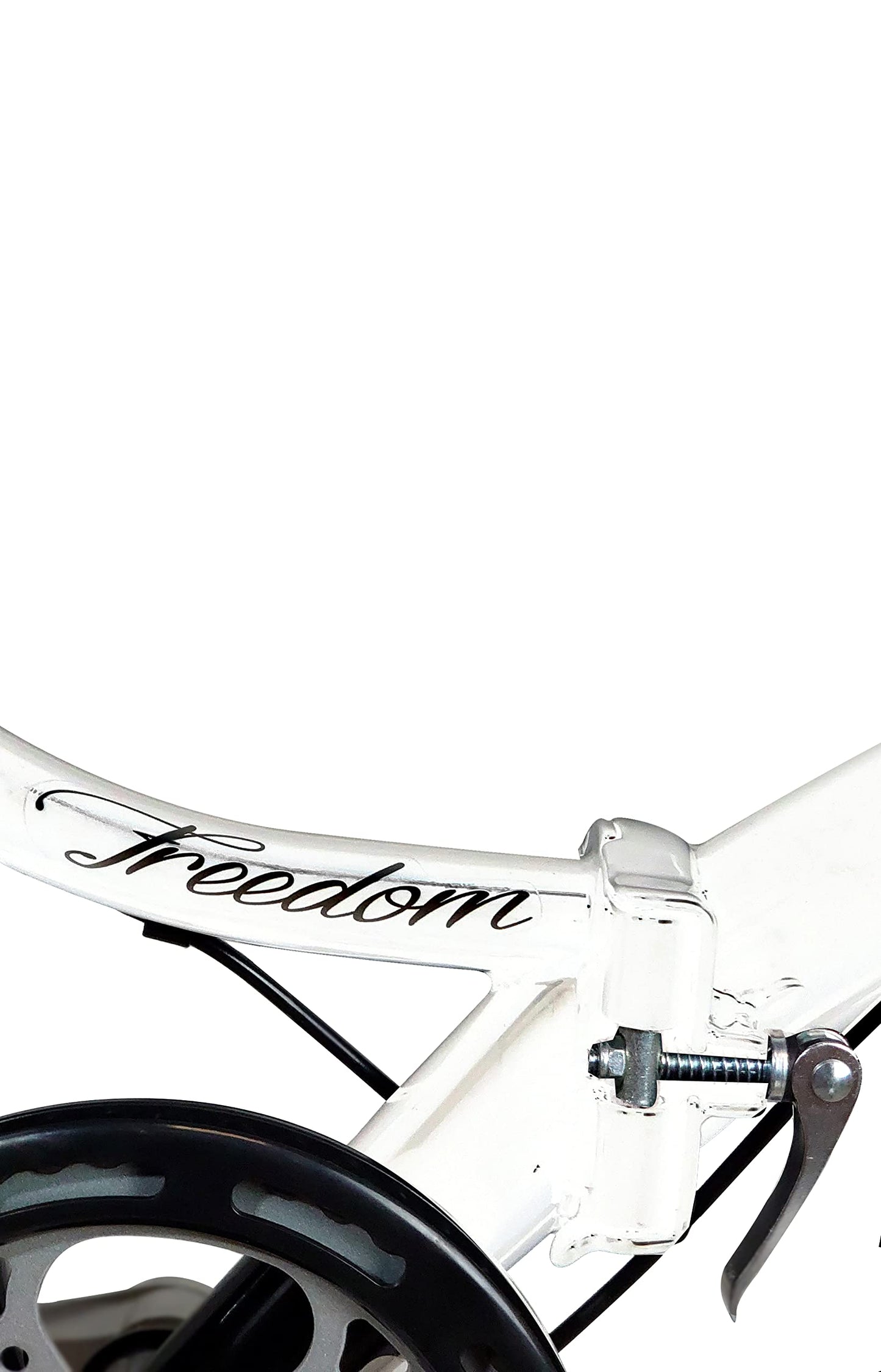 Dallingridge Freedom Folding Commuter Bicycle, 20" Wheel, 6 Speed - White/Black