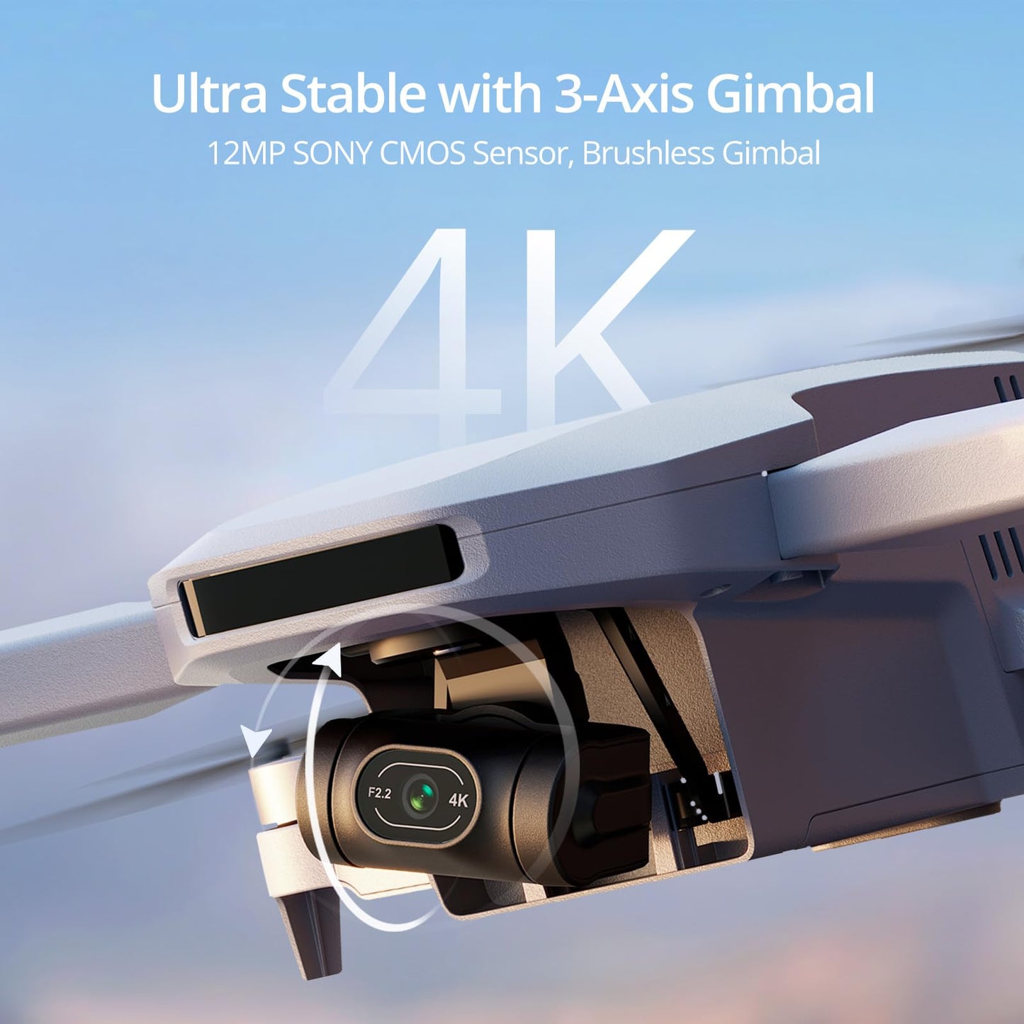 - Potensic ATOM Combo 4K GPS Drone | 3-Axis Gimbal | 6KM Transmission <249g, 32-min per Battery -