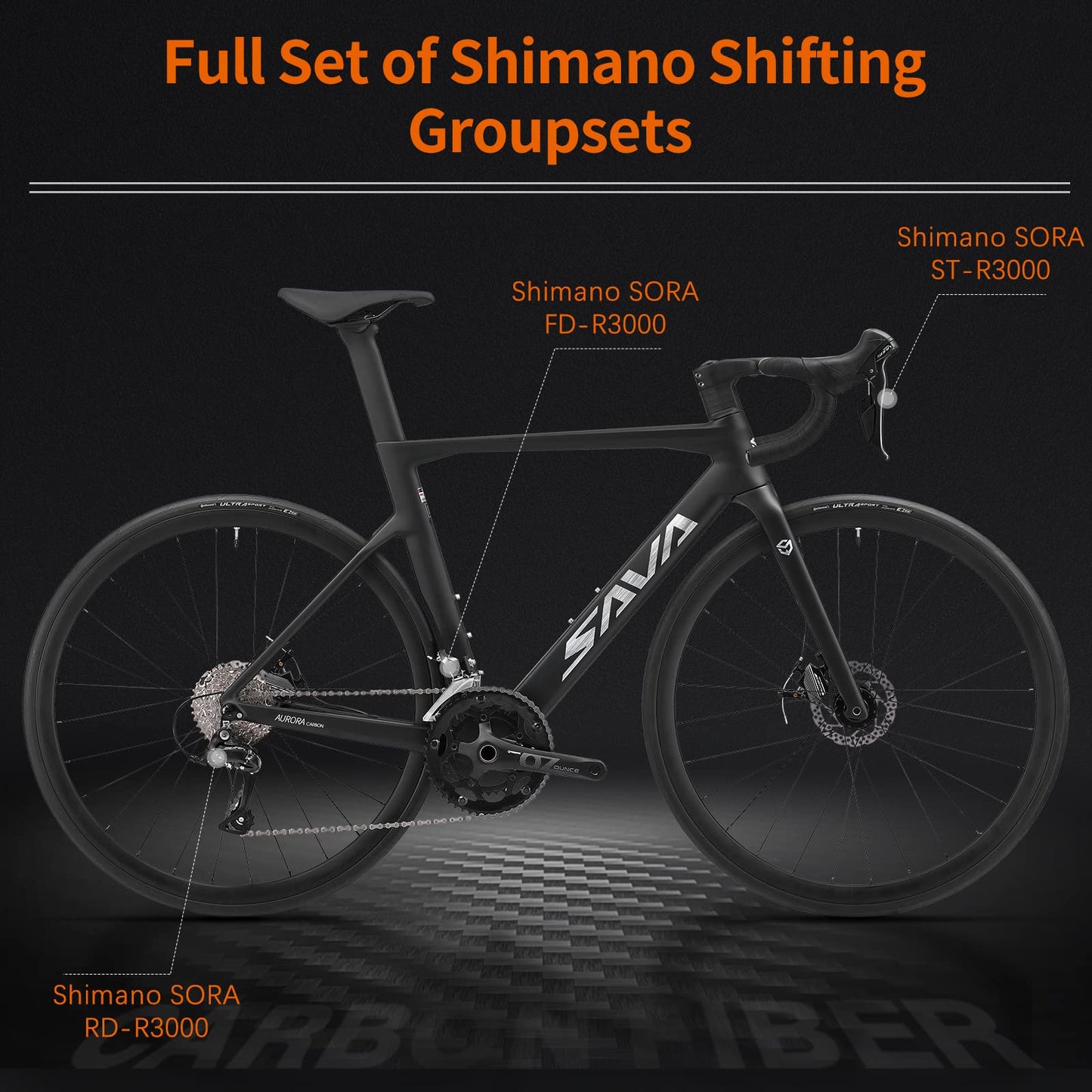 - SAVADECK Carbon Fiber Road Bike | 700C Racing Bicycle Carbon Frame -
