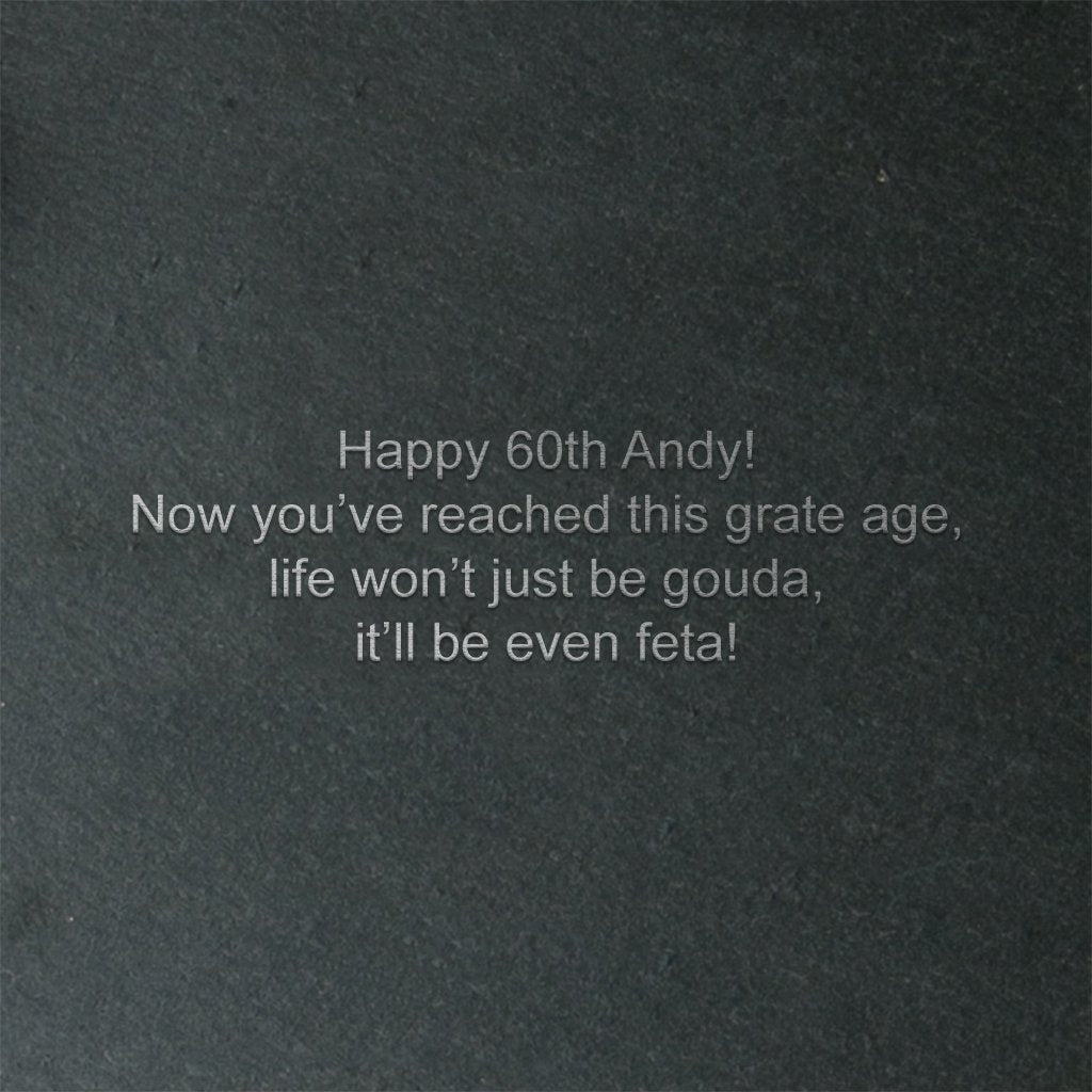 - Personalised  'Age only Matters if you're Cheese' Cheese Board -