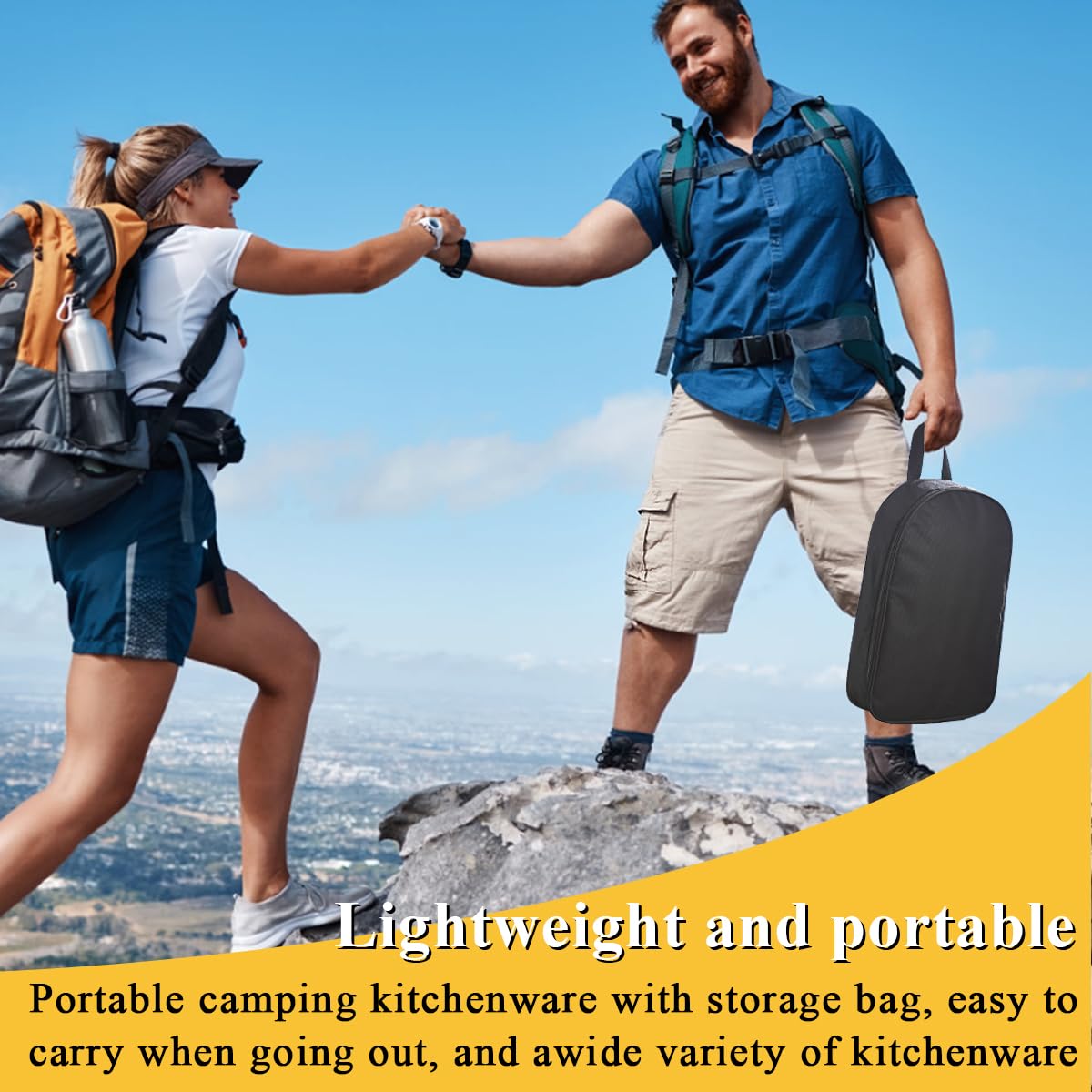 - ReaNea Camping Essentials Accessories Camping Gear Must Haves | Cooking Utensils Set -