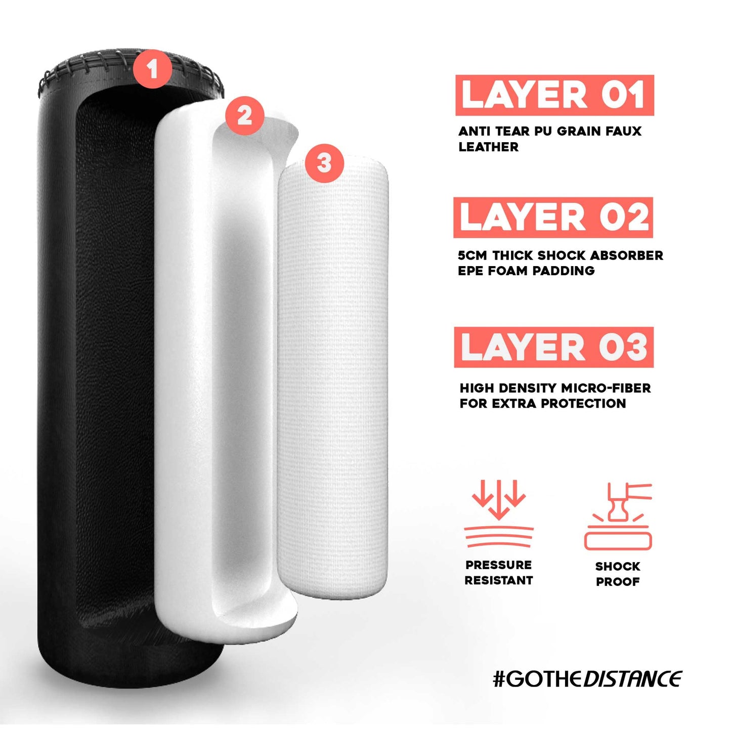 - Gallant 5.5ft Free Standing Punch Bag-Heavy Duty Pedestal Stand Boxing Bag for Kickboxing -