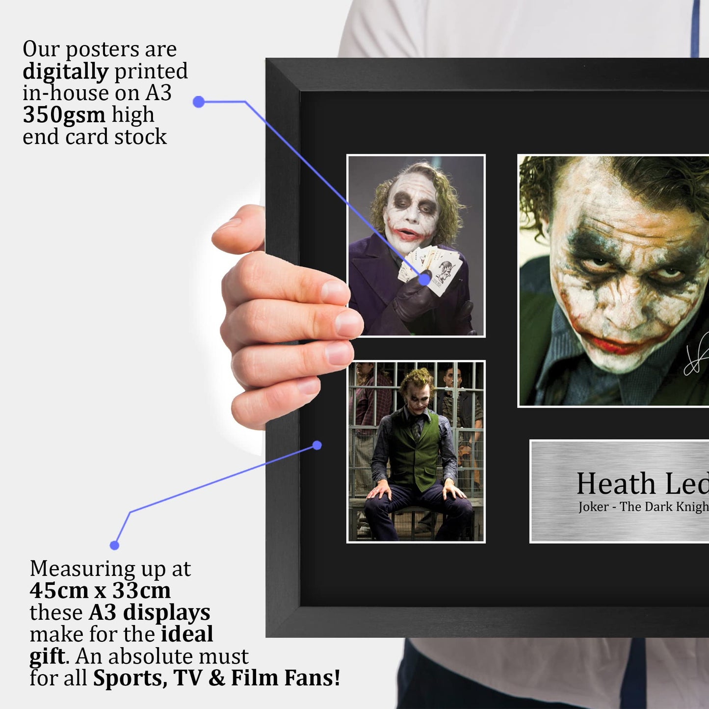 - HWC Trading FR A3 Heath Ledger Joker-