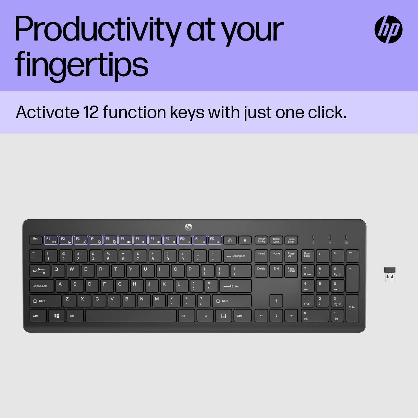 - HP 230 Wireless Keyboard -