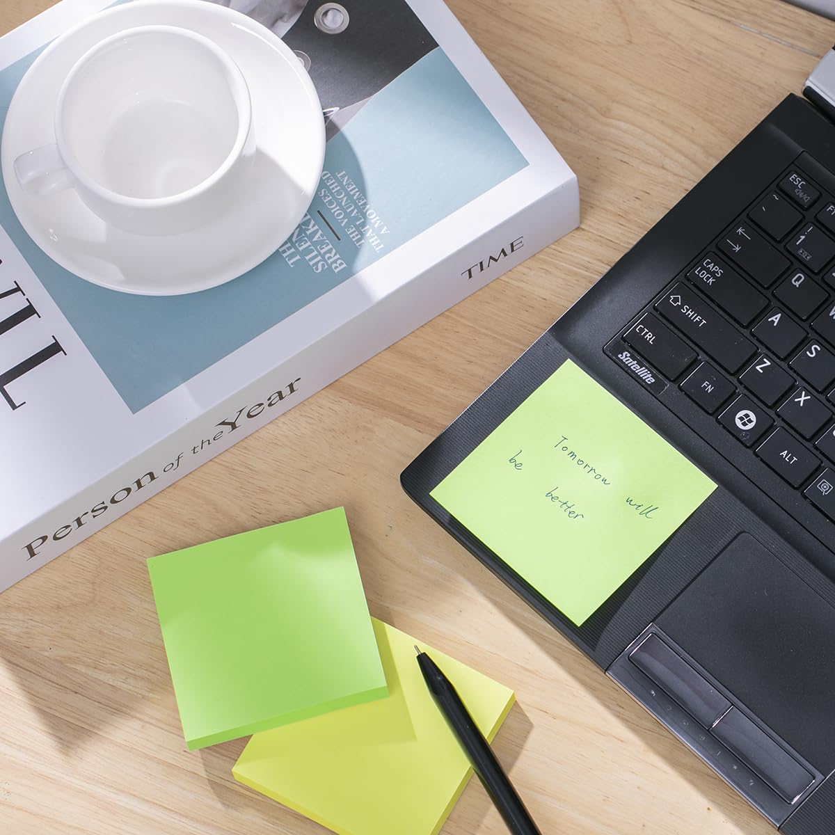 24 Pads - 3 in x 3 in Sticky Notes, 8 Colors Post Self Stick Notes Pads Bright Stickies Colorful Super Sticking Memo Pads,for Office, Home, School, Meeting, Strong Adhesive, 82 Sheets/pad