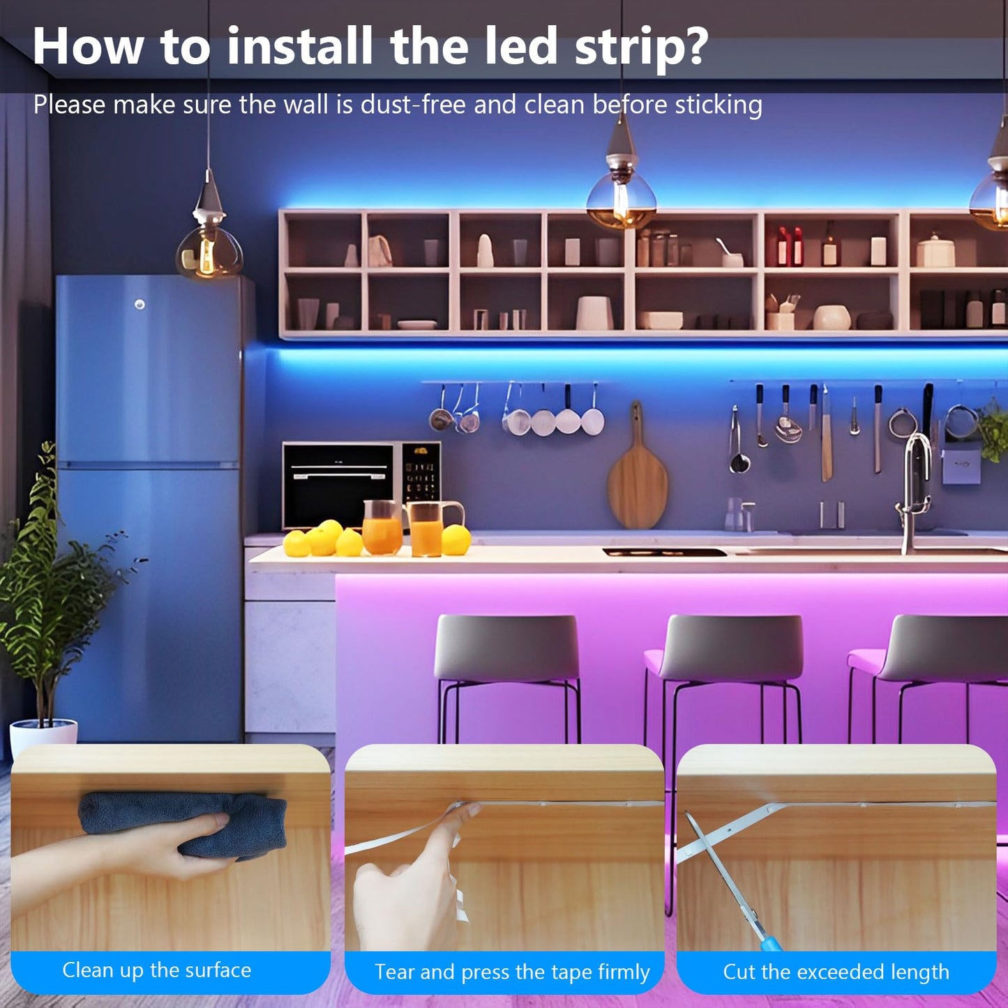 - Led Strip Light | 10m Led Lights | Cuttable Led Light Strips with Smart App Control Remote -