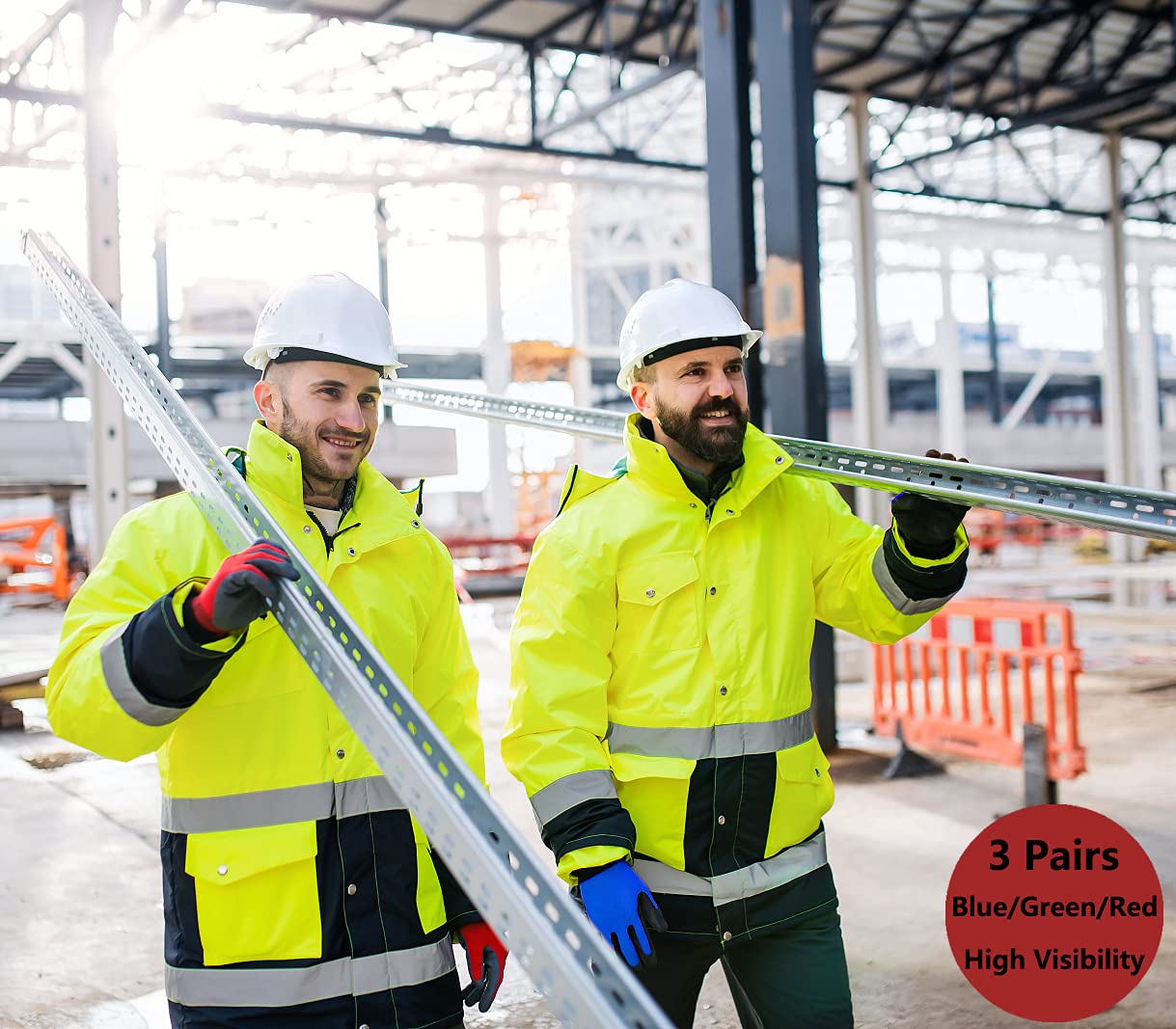 - PROGANDA 3 Pairs | Colourful Superior Grip Gardening Work Gloves -