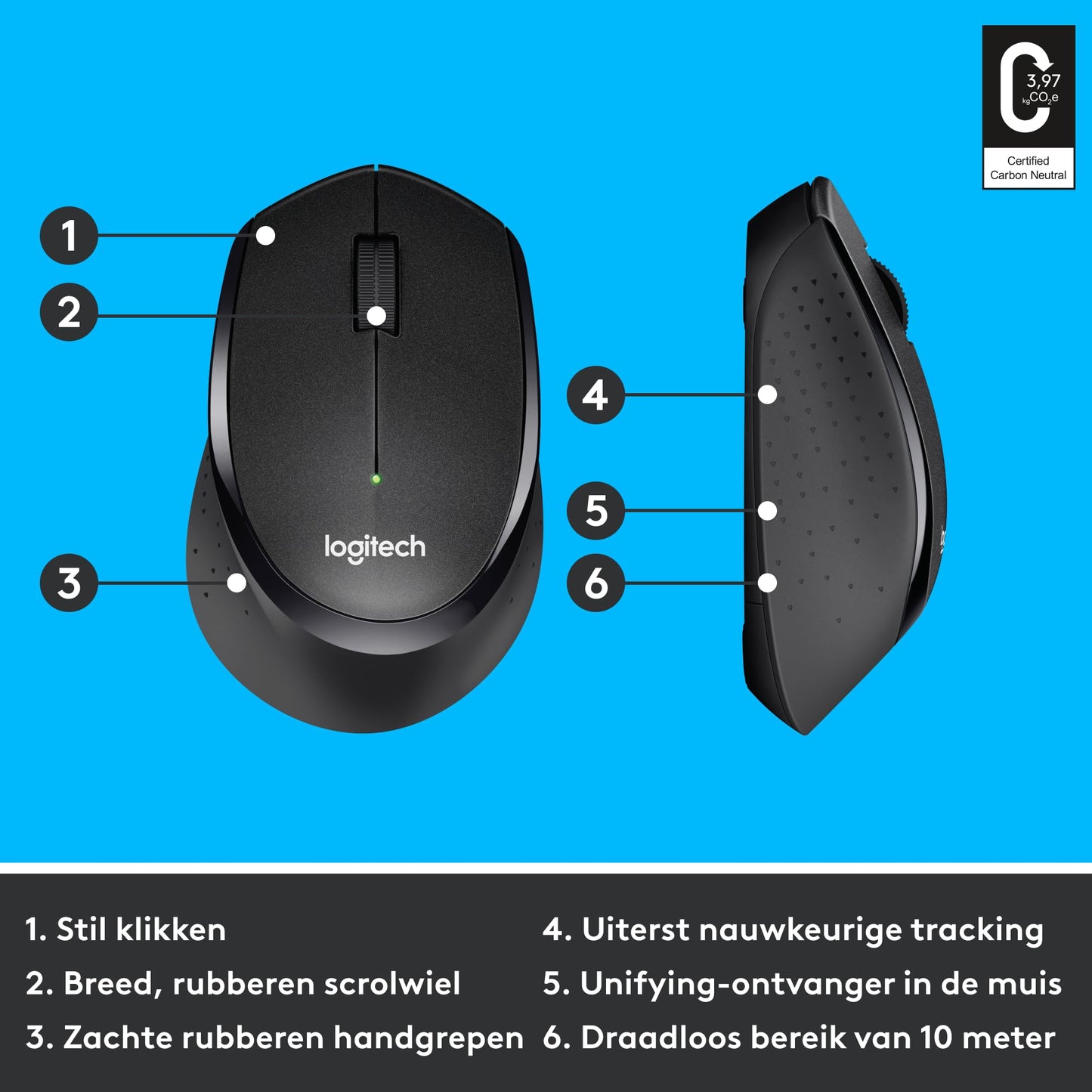 - Logitech M330 SILENT PLUS Wireless Mouse | 2.4GHz with USB Nano Receiver | 1000 DPI Optical Tracking -