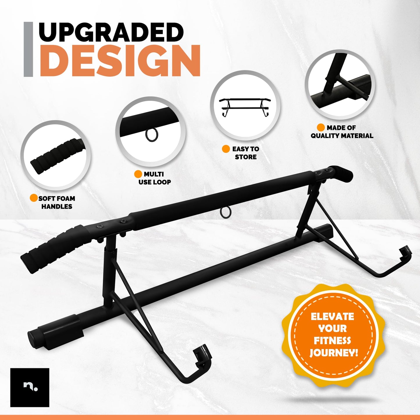 - NIKHEDONIA Doorway Pull Up Bar with Foldable Design | No Drilling Needed | -