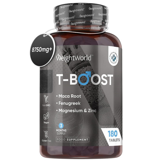 - Testosterone Supplements for Men | 180 Vegan Tablets -