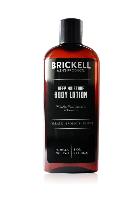 Brickell Men's Deep Moisture Body Lotion for Men, Natural and Organic Protects and Hydrates Dry Skin, 237 ml, Scented…