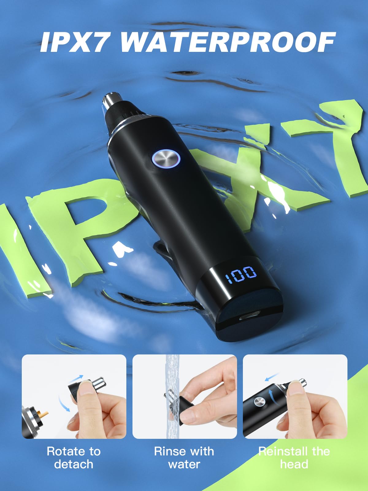 - Rechargeable Nose Hair Trimmer for Men | 2024 Upgrade -