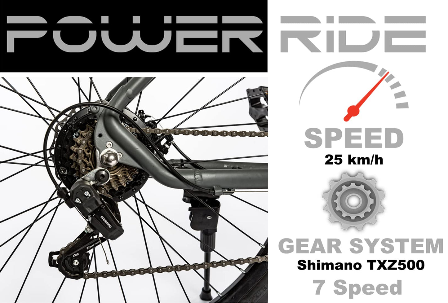 - Power-Ride PRO Electric Bikes for Adult | 19" Aluminum Ebikes Bicycles | 27.5" Wheel -