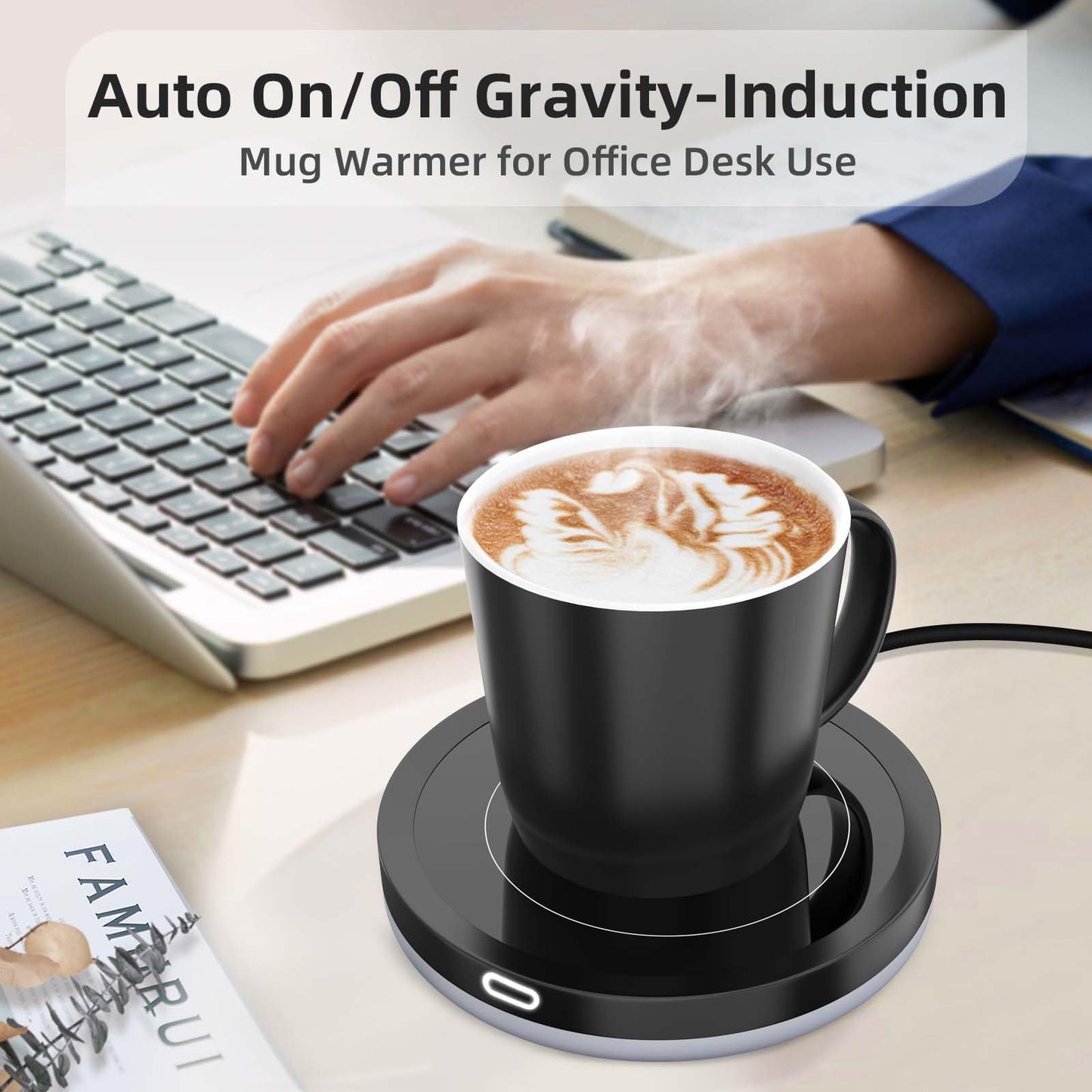 - Smart Coffee Mug Warmer | Coffee Warmer Auto On/Off Gravity-Induction For Office -
