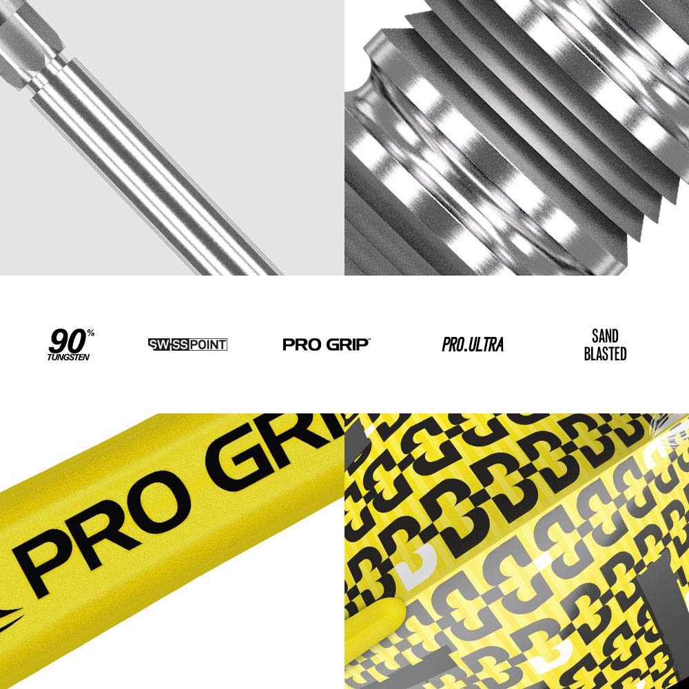 - TARGET Darts Bolide | 90% Tungsten Swiss Point Steel Tip Darts Set of 3 | Barrel 03, 24 Grams | Featuring Pro Grip Dart Stems | Professional Darts -