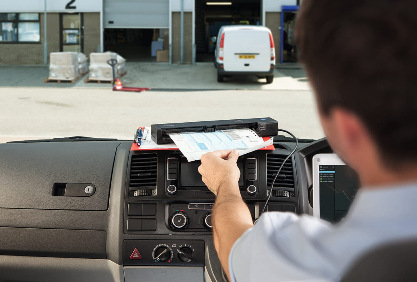 Canon P-208II Portable A4 Document Scanner, USB Mobile Document Scanner Duplex, Double Sided scanning, Home scanner, Plug & Play, 10x Automatic Document Feeder, Windows/MAC - Black