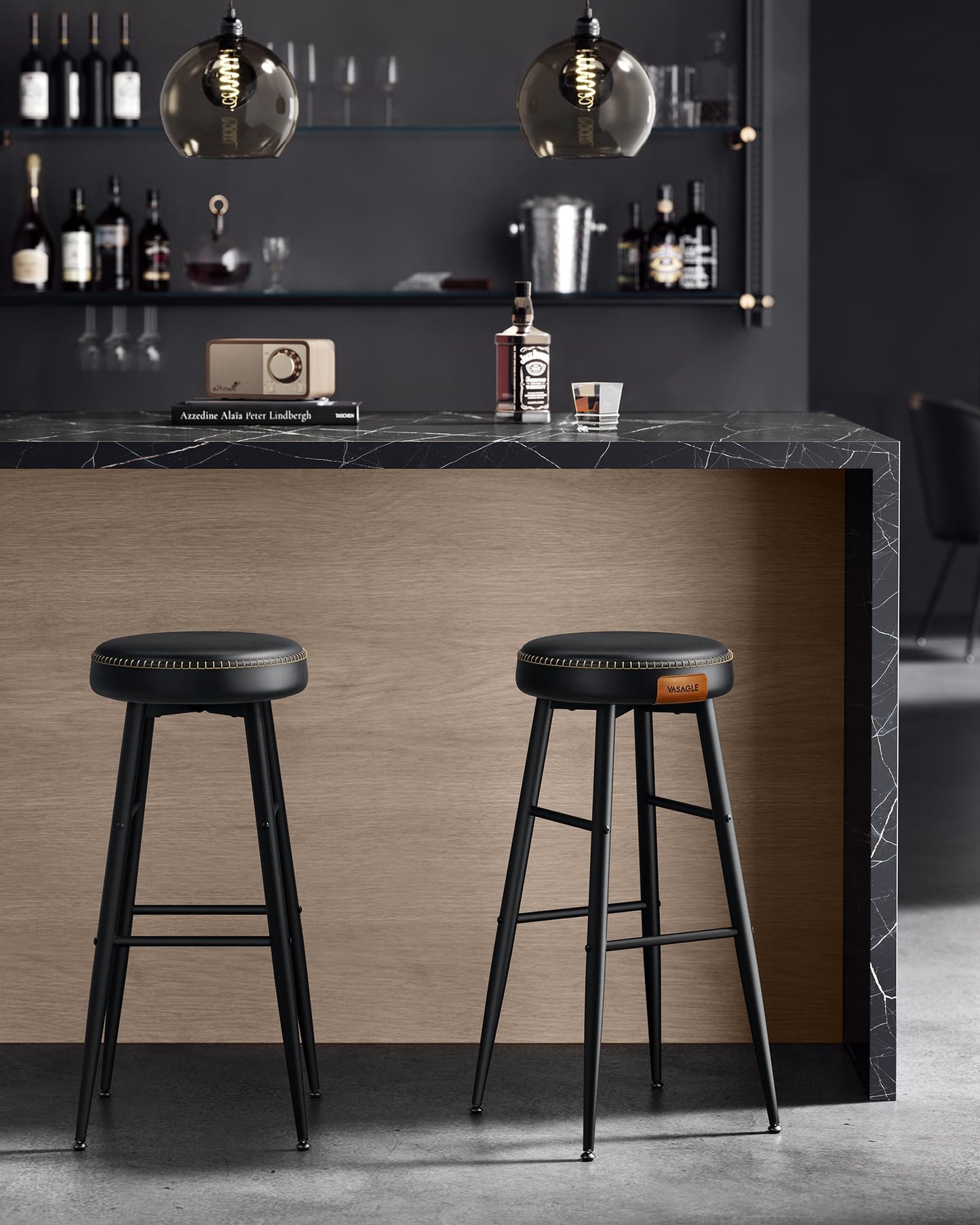 - VASAGLE EKHO Collection - Bar Stools Set of 2 -