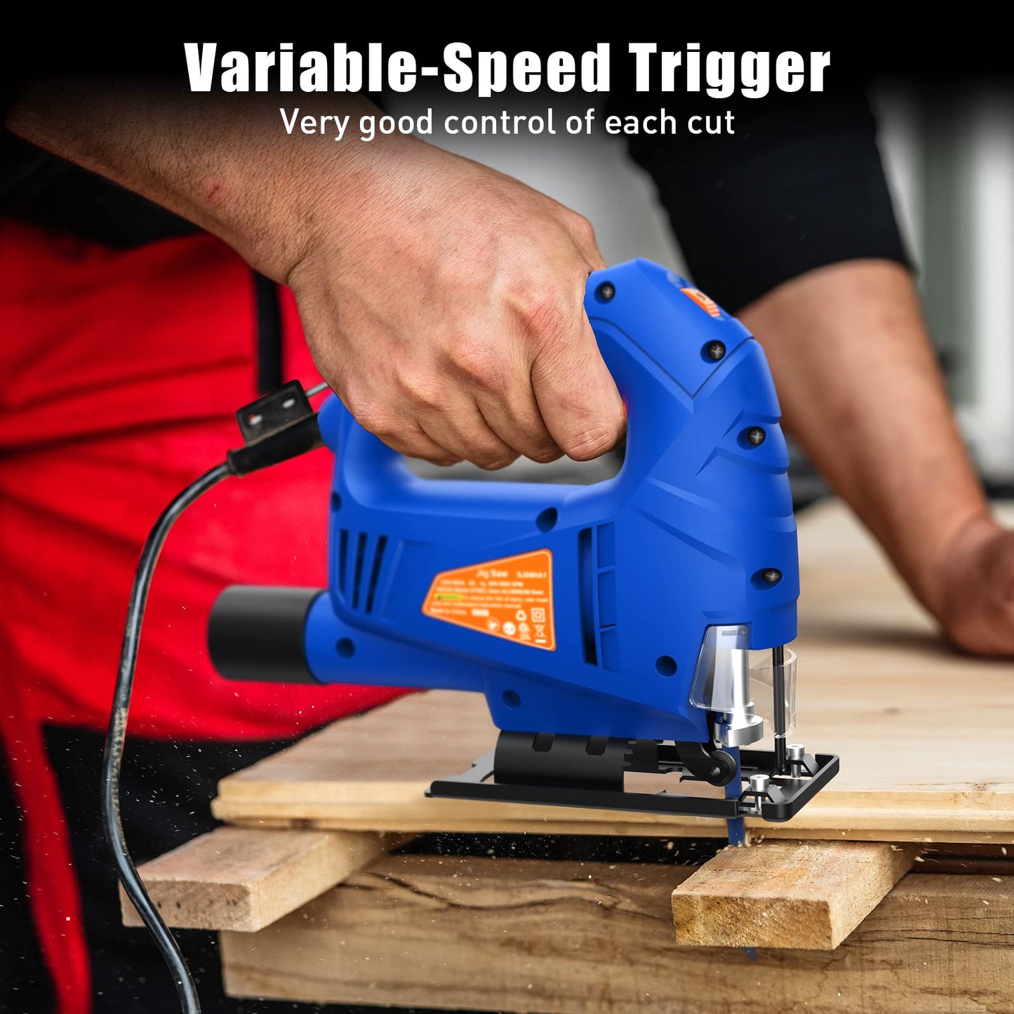 - SORAKO Jigsaw | 600W Electric Jigsaw Tool | 800-3000SPM Cutting in Wood 60mm -