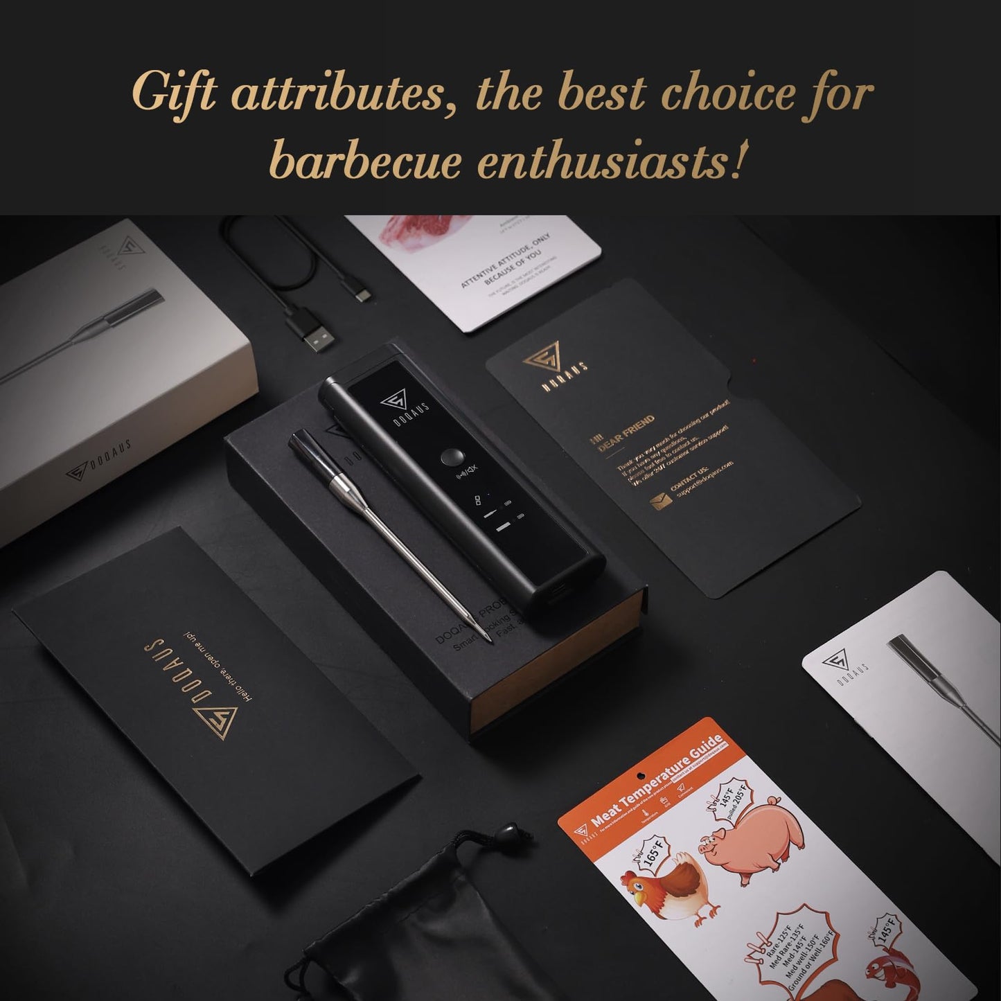 - DOQAUS Wireless Meat Thermometer | 158m Rang Bluetooth Meat Thermometer Probe | Instant Read Food Thermometer with High Accuracy -