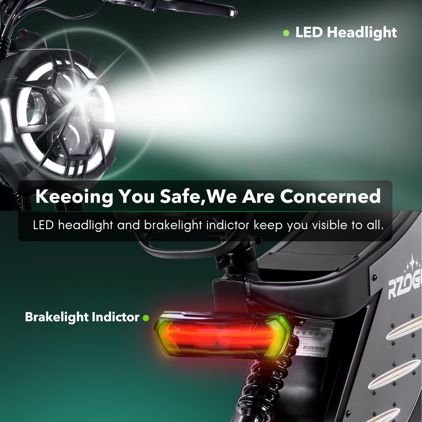 - RZOGUWEX Electric Bicycle | 20 Inch Off-Road EBIKE for Adults | 48V 25AH Detachable Lithium Ion Battery -