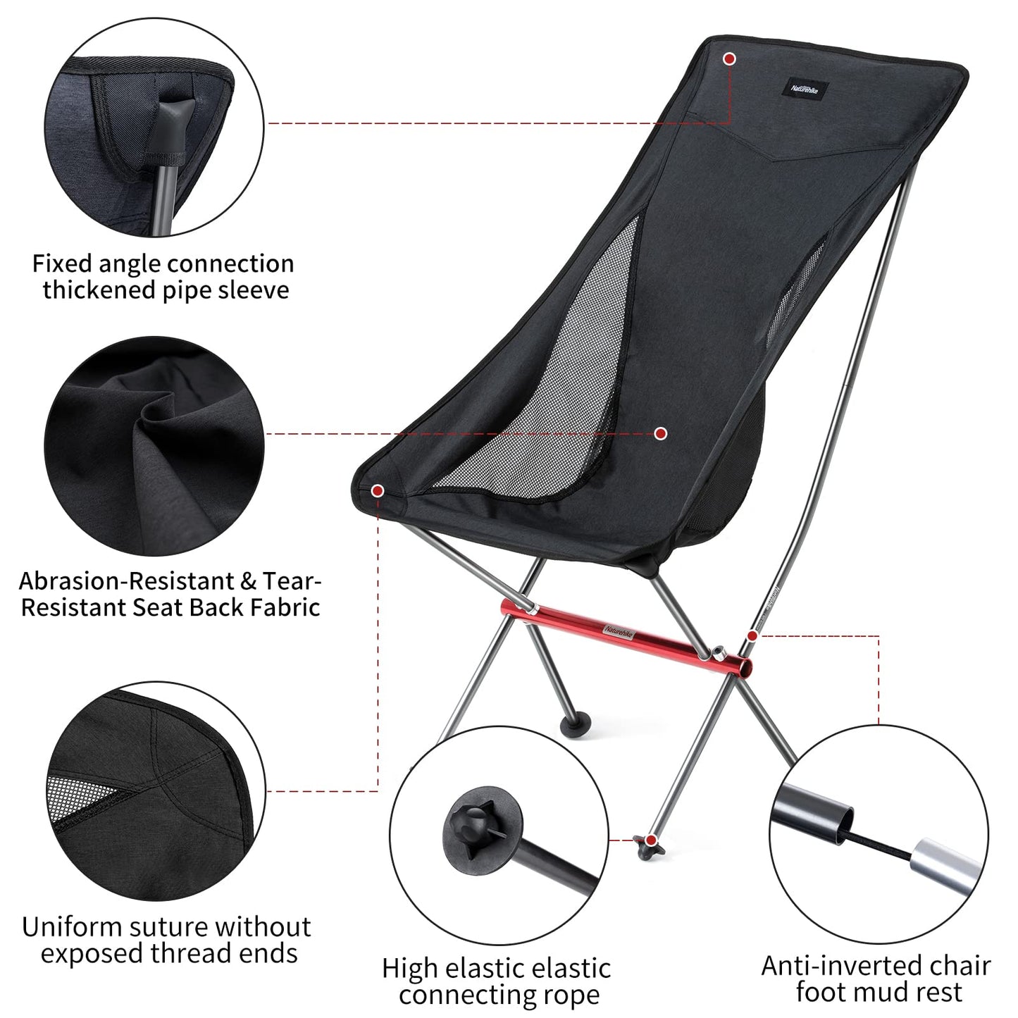 - Naturehike Portable Camping Chair | Ultra-Light Folding Chair -