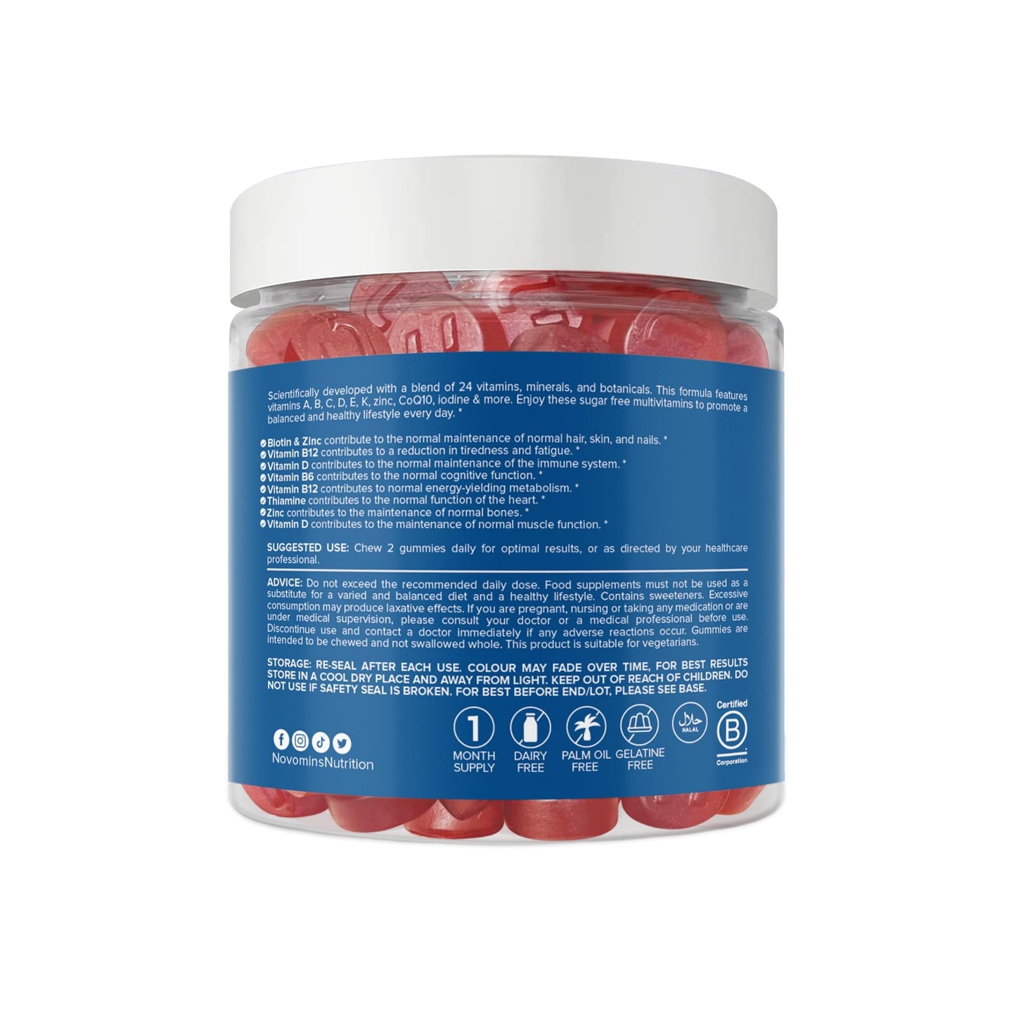 - Novomins Multivitamin Gummies for Men | 24 Essential Multi Vitamins and Minerals for Men –