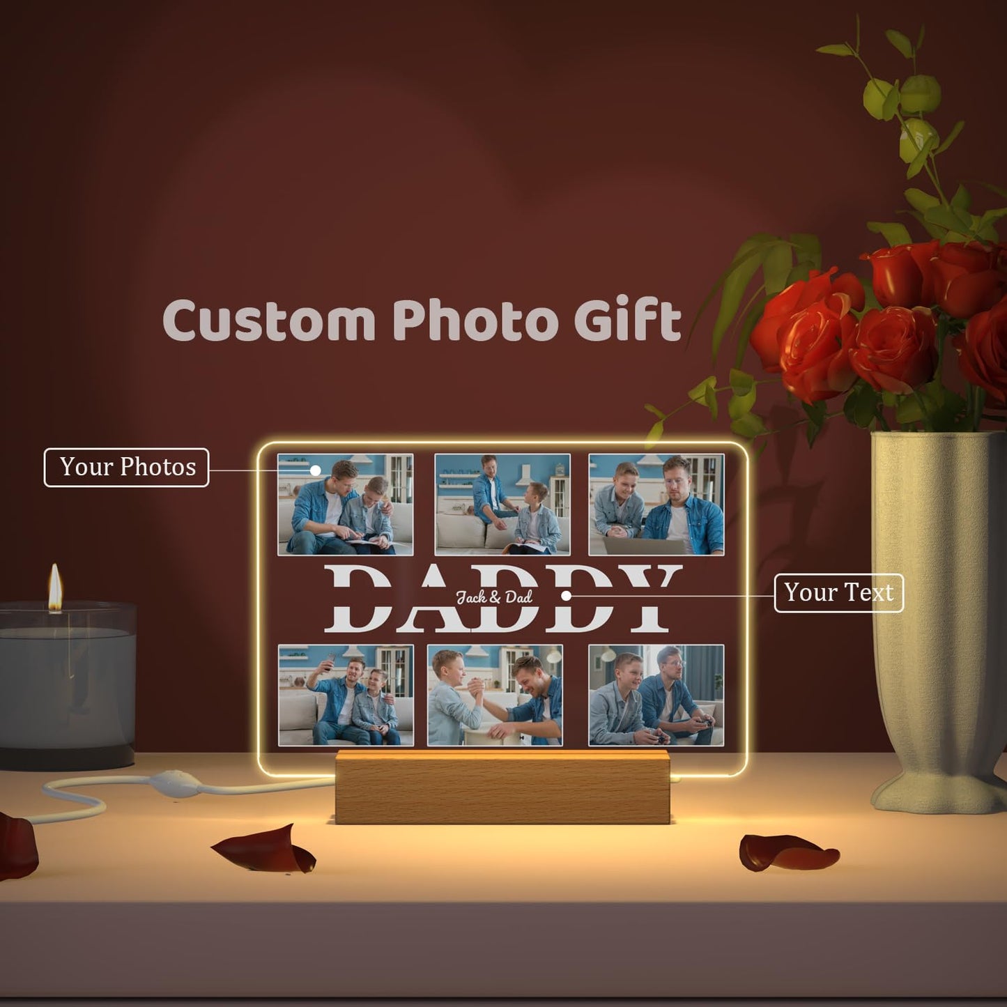 - Personalised Gifts for Dad | Custom Picture Frame Album -