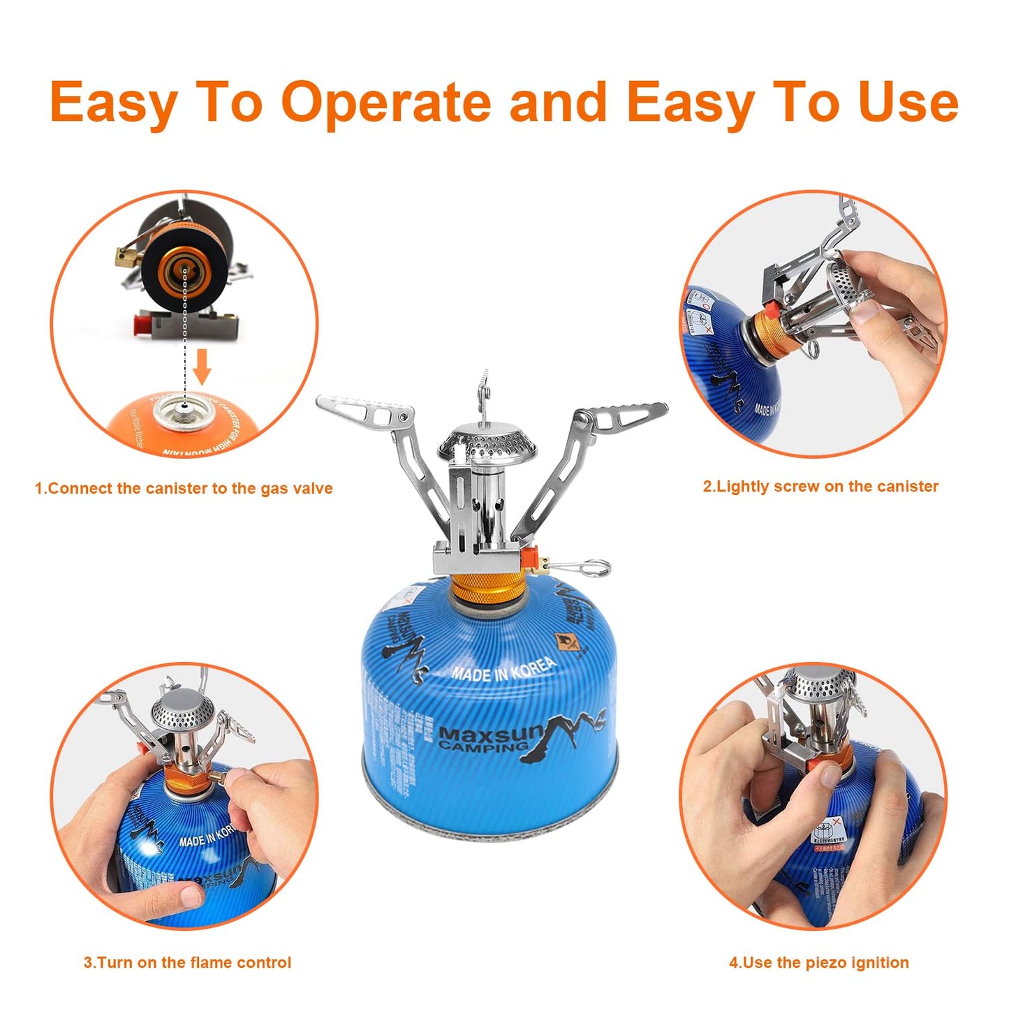 - LAMTOR Backpacking Stove Portable | 3000W Pocket Rocket Camping Stove With Carry Box -