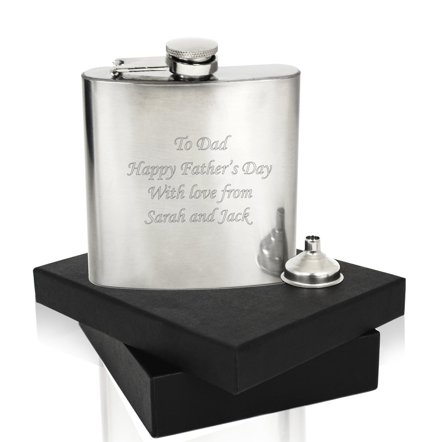 - Laser Engraved Personalised Hip flask | Perfect for a Best Man Or Usher Thank Your Gift -
