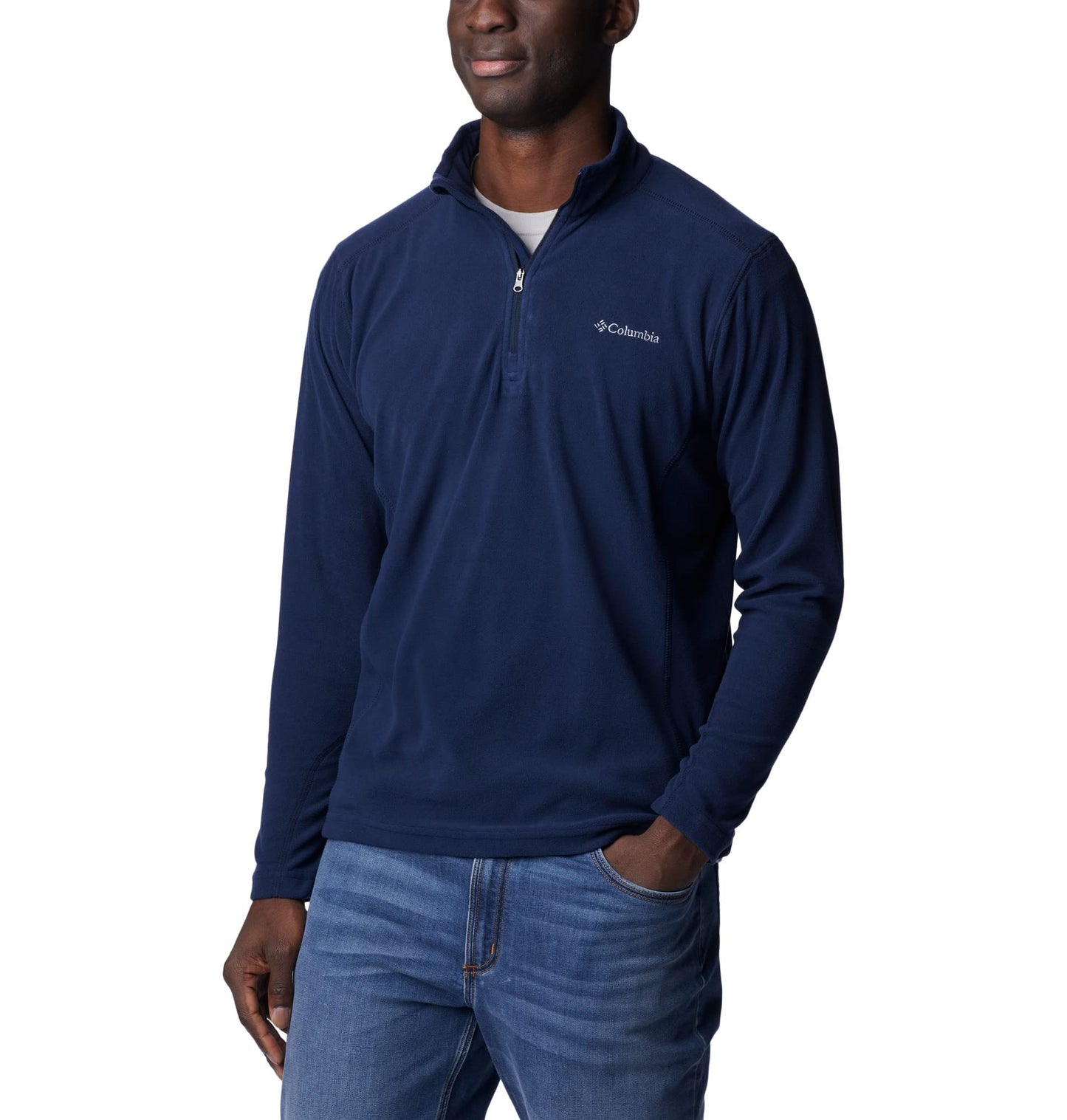 Columbia Men's Klamath Range Ii Half Zip Fleece Pull Over, Collegiate Navy Solid, M UK