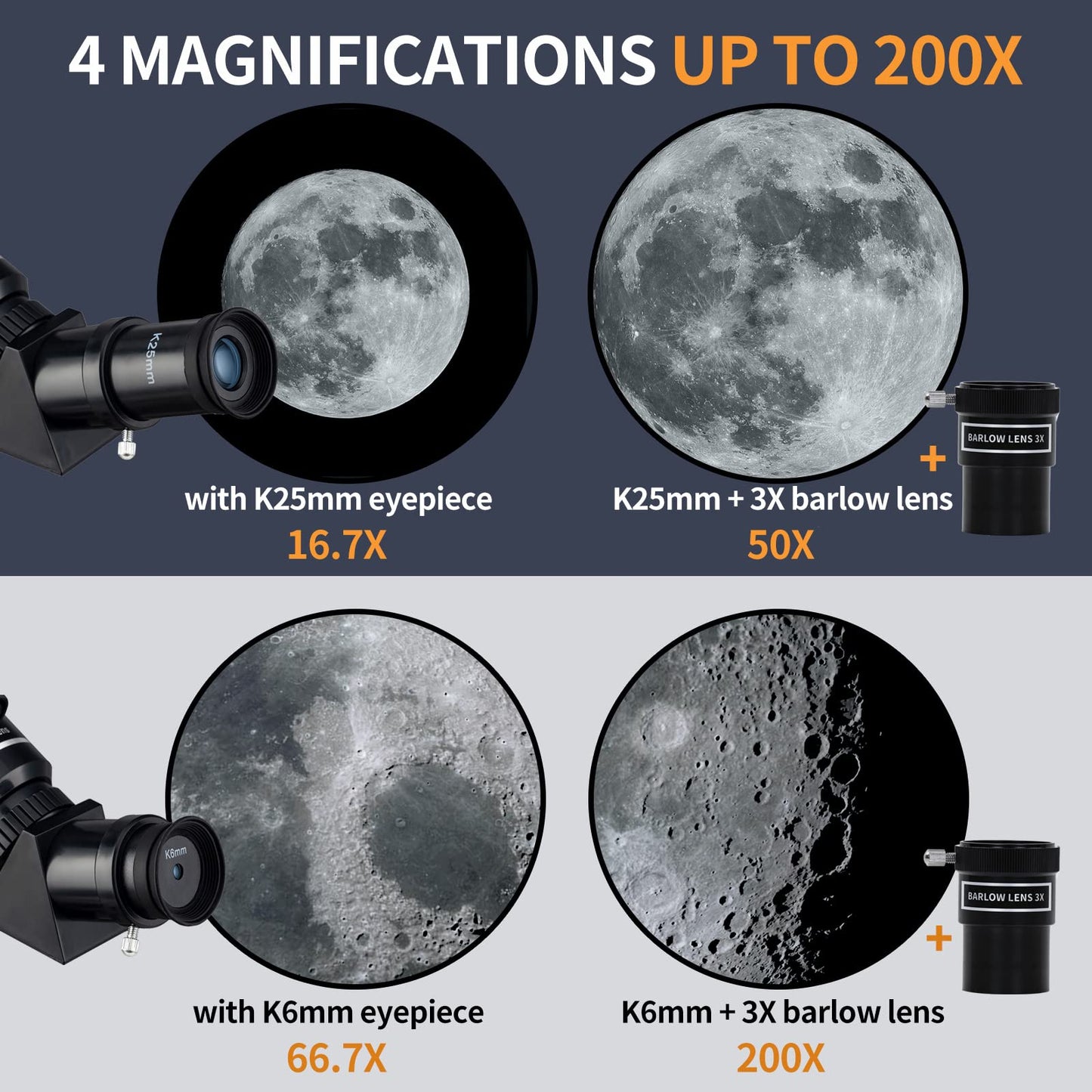 - Telescope for Astronomy | 200X Pro 400/70 FMC Glass Optical Refractor Telescope | With Adjustable Tripod -