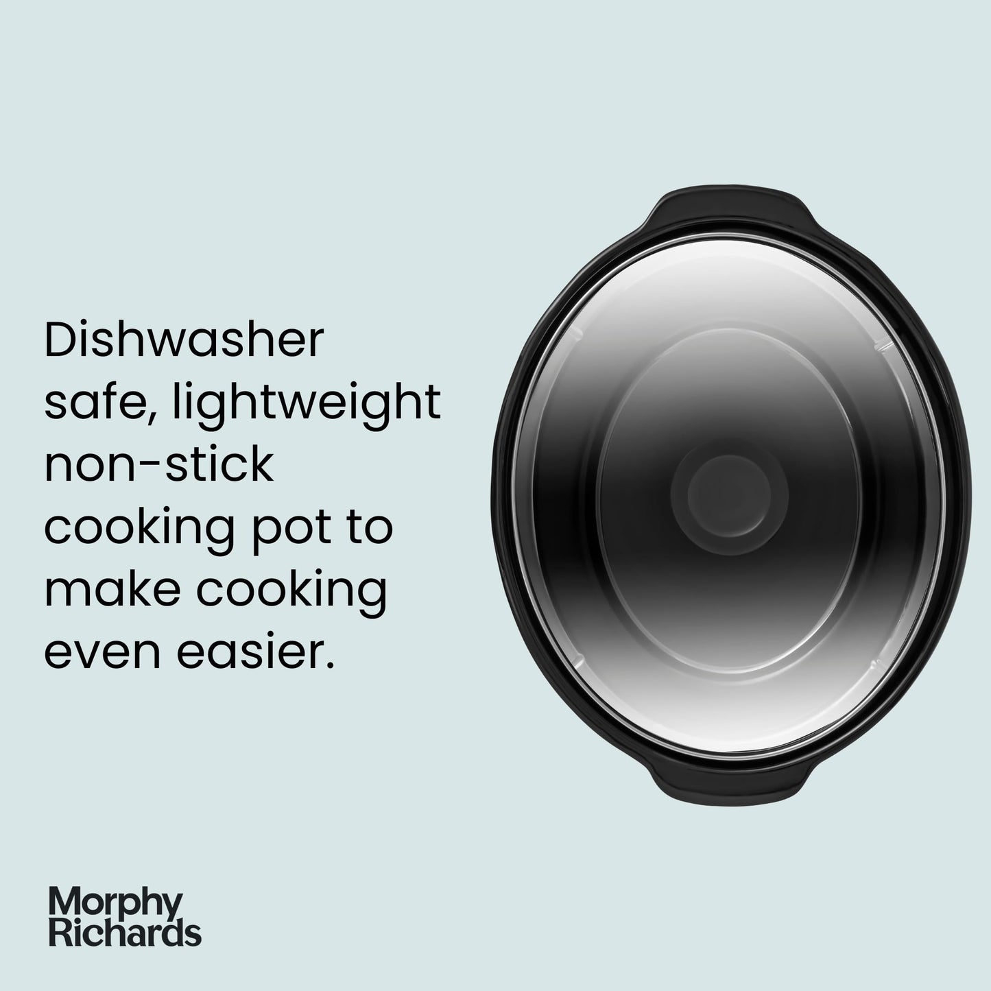 - Morphy Richards 6.5L Slow Cooker | Ceramic Pot | 3 Cooking Settings -