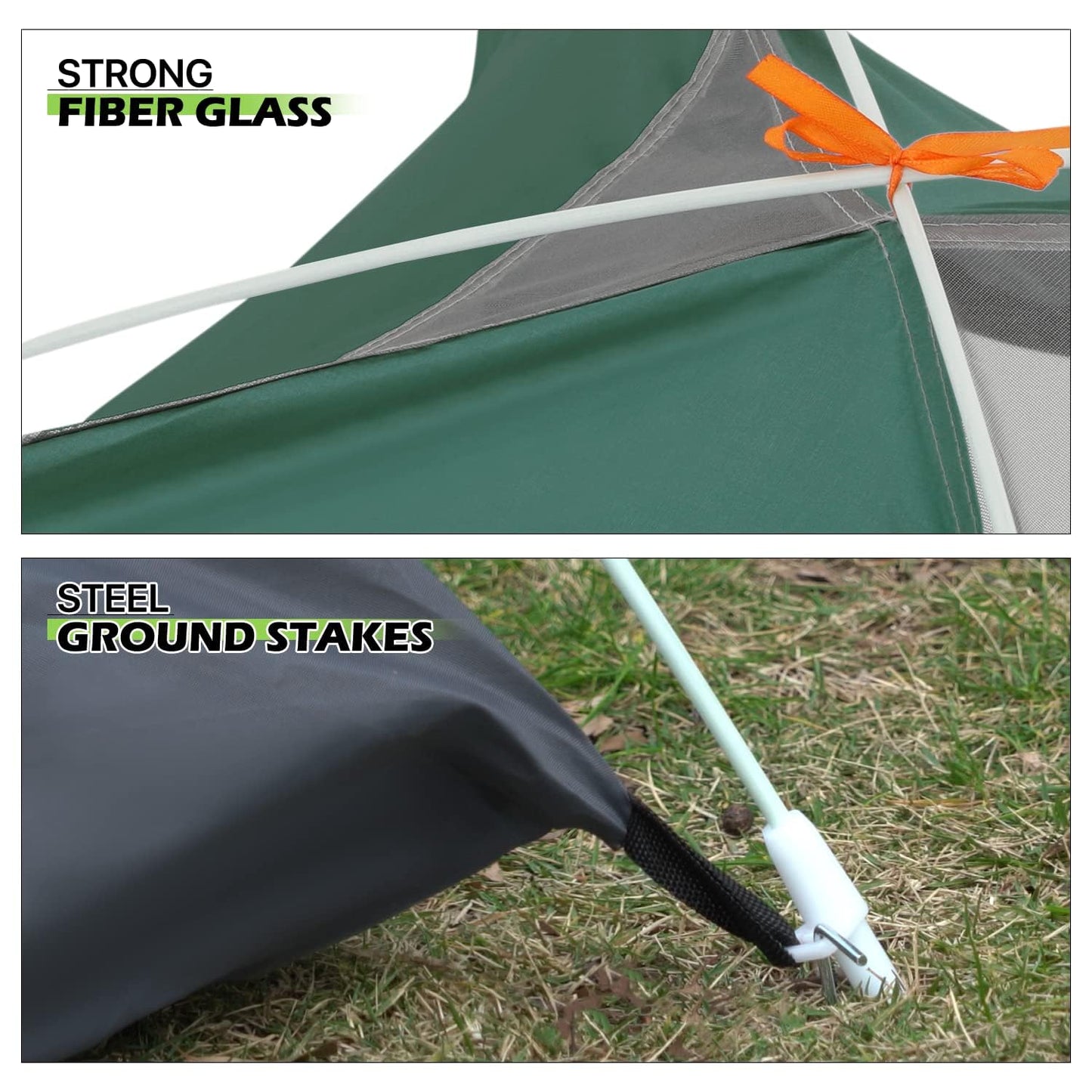 2 Man Tent Waterproof, Easy Set Up Lightweight Windproof Camping Tent, Compact 2 Person Dome Tent for Camping, Festivals, Backpacking, Hiking