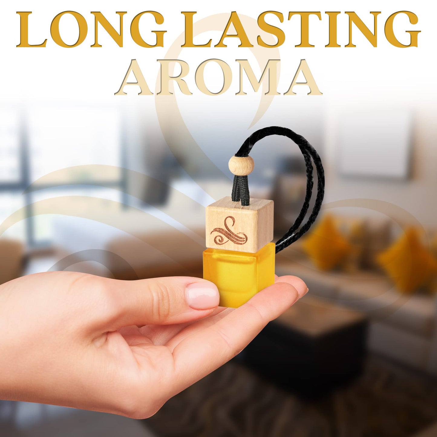 - One Million Car Air Freshener for Men | Car Scents Air Freshener with Vent Clip | Strong Car Perfume Air Freshener with Odour Eliminating Technology | Long Lasting Car Air Freshener -