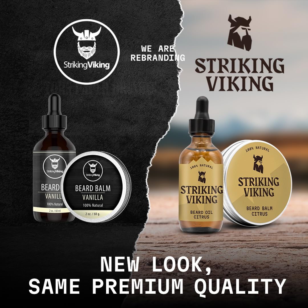 - Striking Viking Vanilla Beard Balm | Styles Strengthens & Softens Beards & Mustaches -
