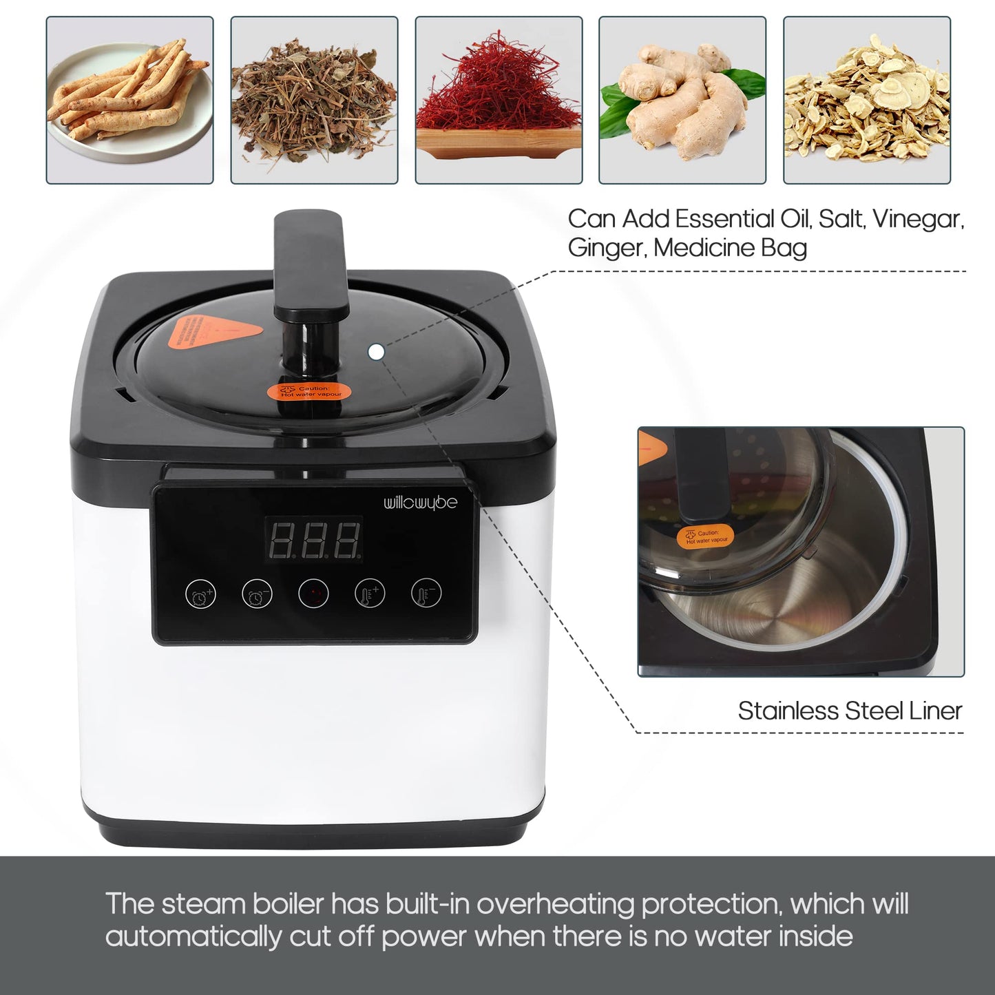 - Portable Steam Sauna | Personal Home Spa Room With Bluetooth | Steamer -