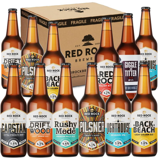 British Craft Ale Taster Pack - Case of 12x 500ml English Beer Selection Bundle (Mix)
