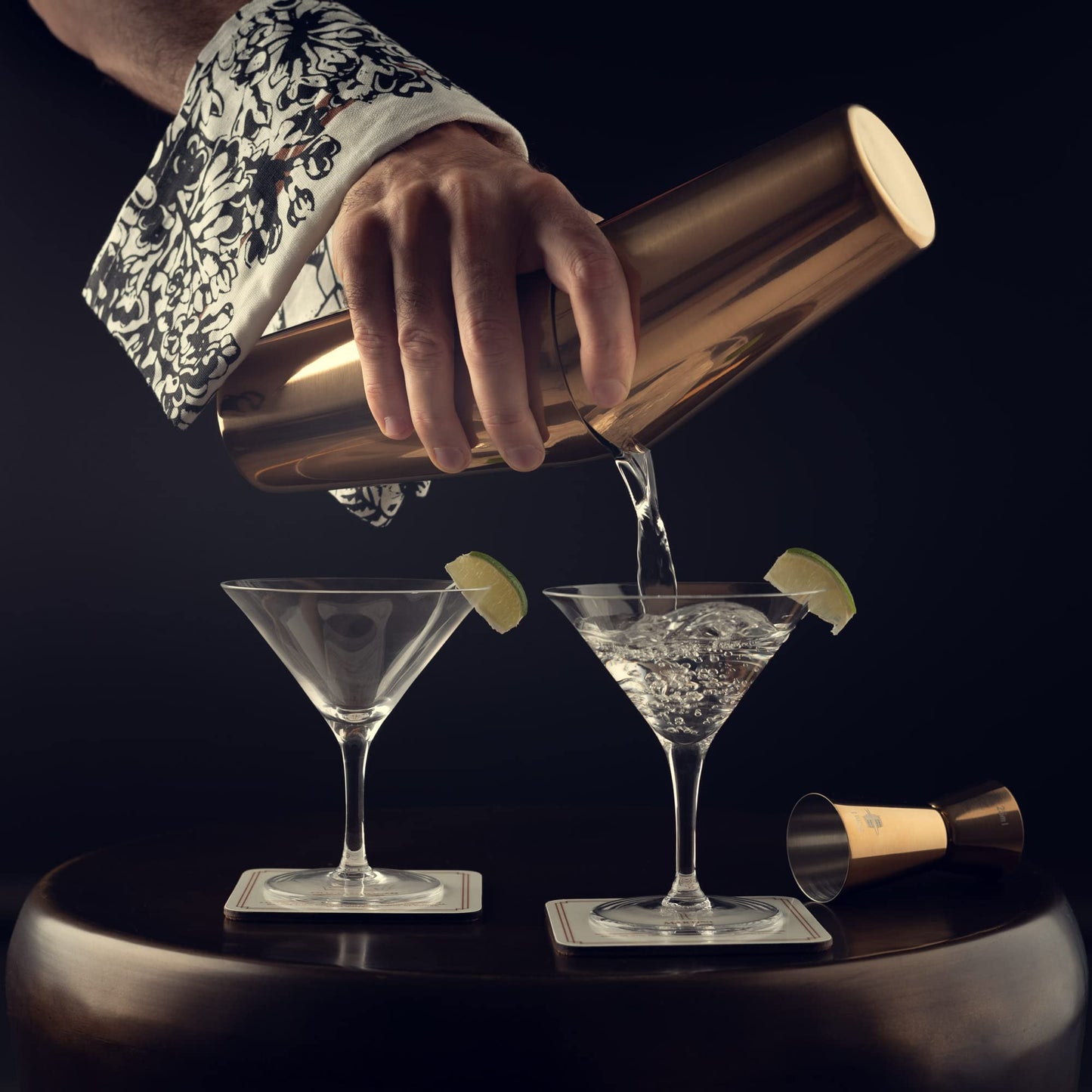 - Rusty Barrel Belgravia Cocktail Making Set | Cocktail Gift Set in Copper with Stainless Steel Boston Shaker -