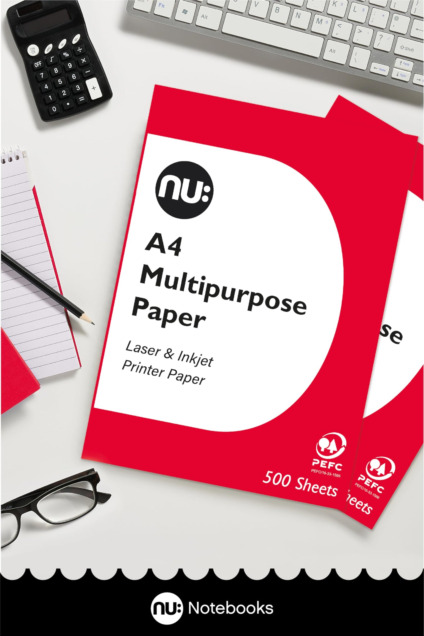 - NU: Multi-Purpose Printer Paper | White | 500 Sheets -