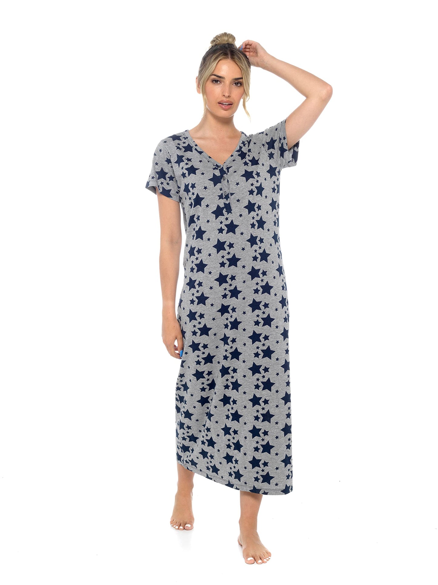 - INSIGNIA Womens Cotton Jersey Nighties Nightdress -