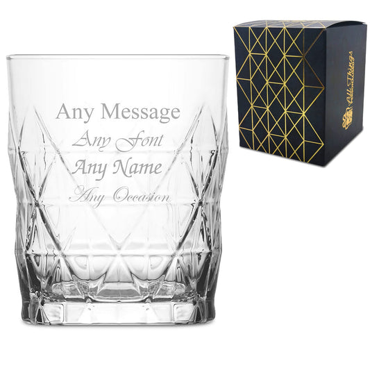 - Personalised Engraved 345ml Keops Whisky Glass -