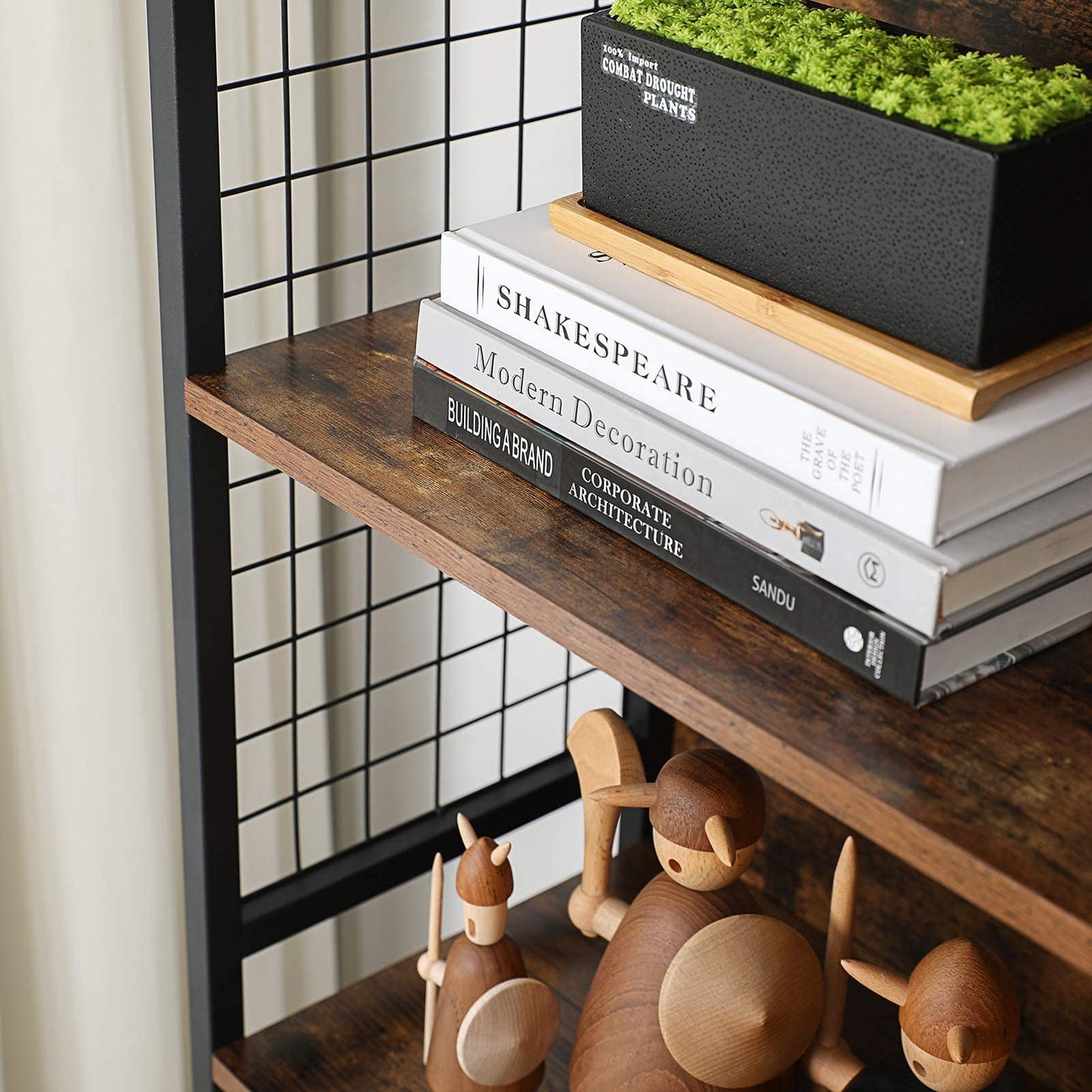 - VASAGLE Bookcase, Office Storage Shelf -