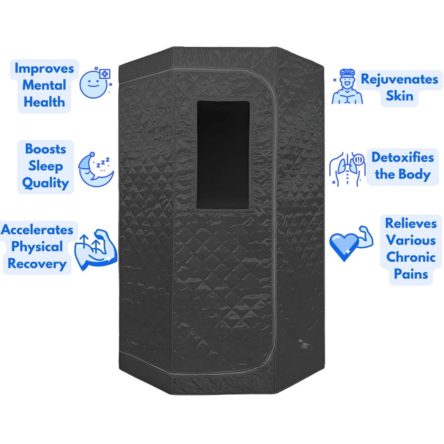 - Portable Full-Body Steam Sauna Kit by Trimzpro | Premium Home Spa Experience Detox & Muscle Therapy System -