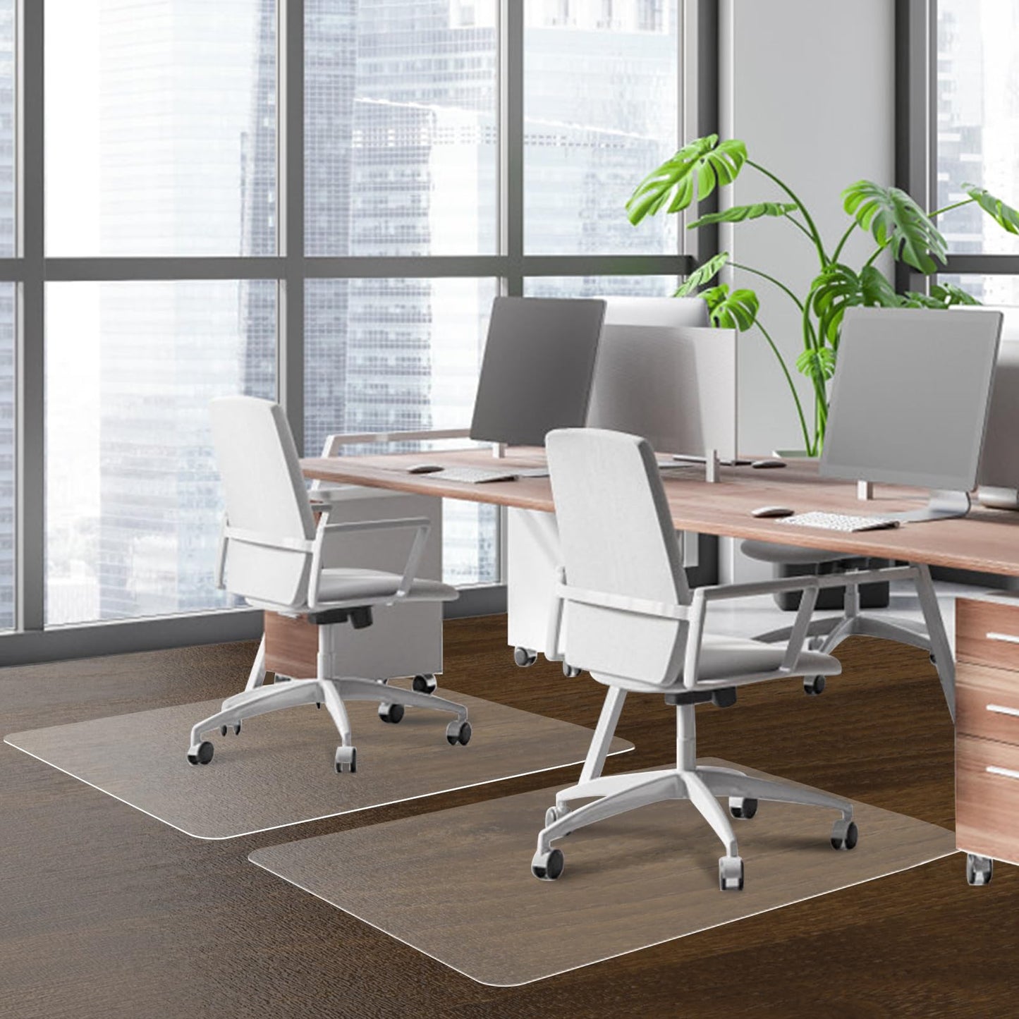 - SHAREWIN Office Chair Mat for Hard Wood Floors | 75x120CM 30"x48" | Heavy Duty & Anti-Slip -